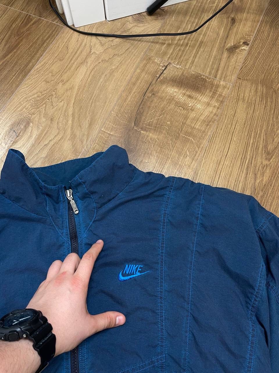 Nike Vintage Nike 90’s Y2K Big Logo Drill Nylon Bomber Jacket Size US M / EU 48-50 / 2 - 10 Thumbnail