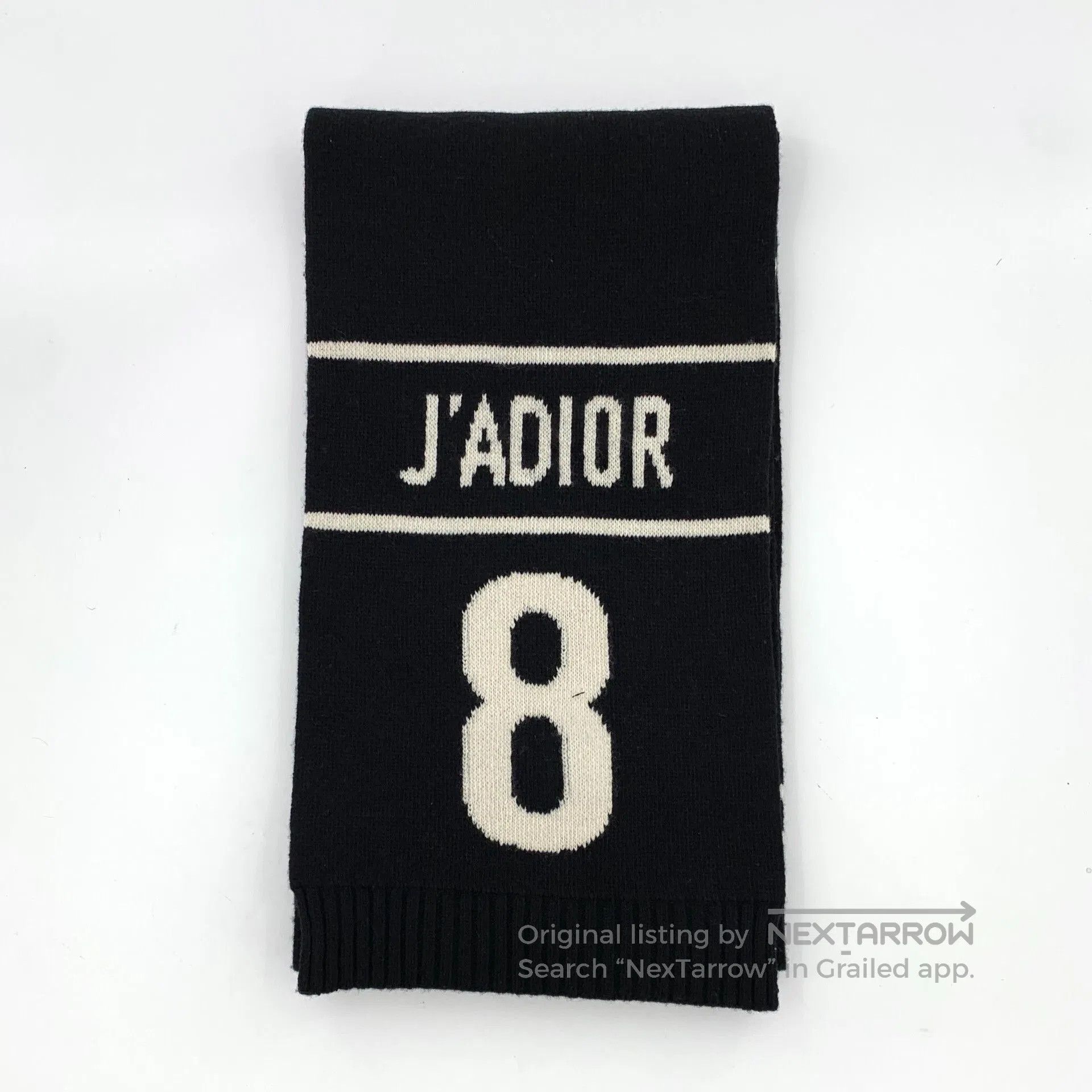 Dior Dior Black Logo Letter Wool Scarf. Size ONE SIZE - 1 Thumbnail