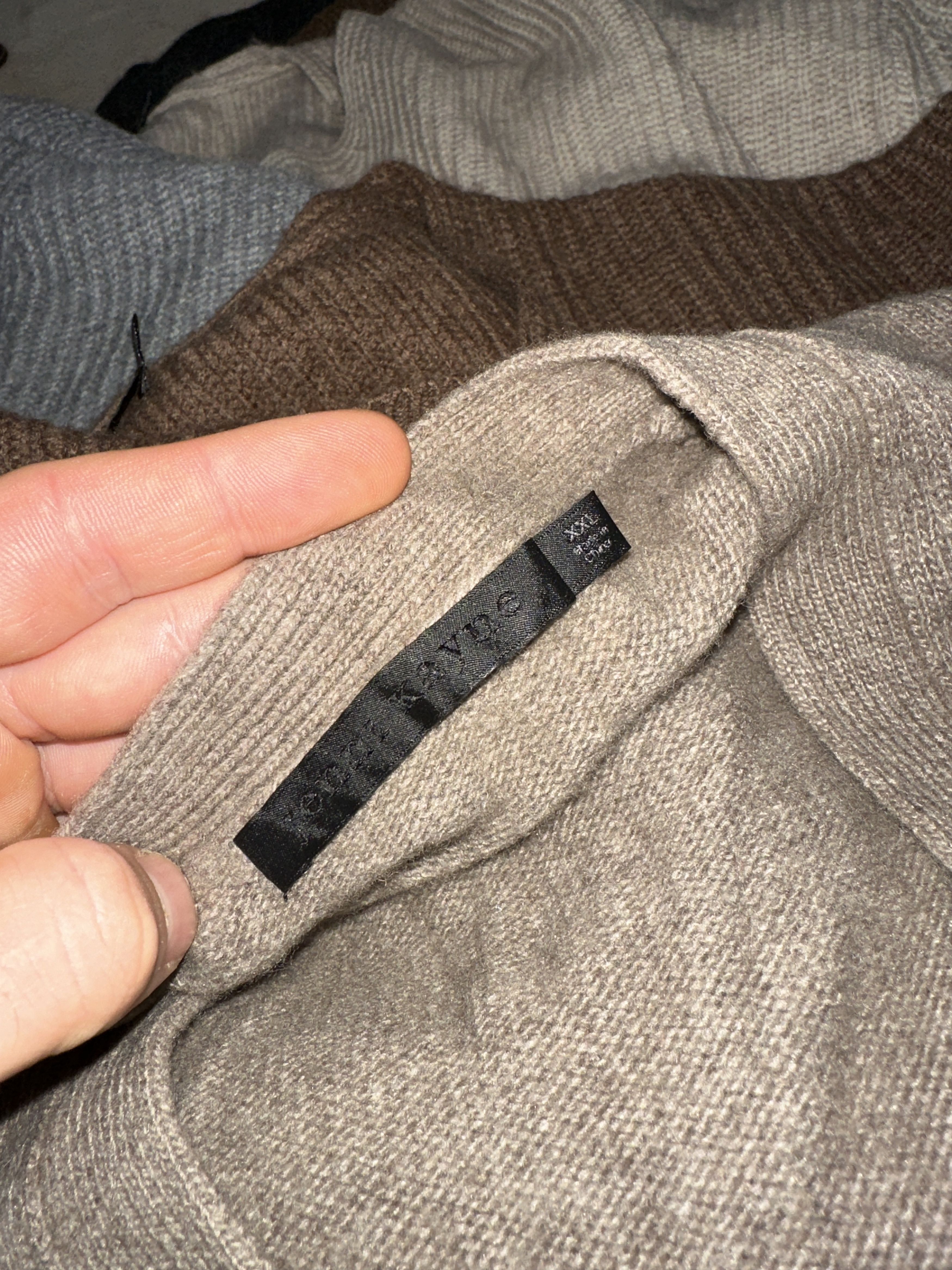 Other Jenni Kayne Taupe Cardigan Knit Cashmere Wool Size 2XL Size XXL / US 16-18 / IT 52-54 - 9 Thumbnail