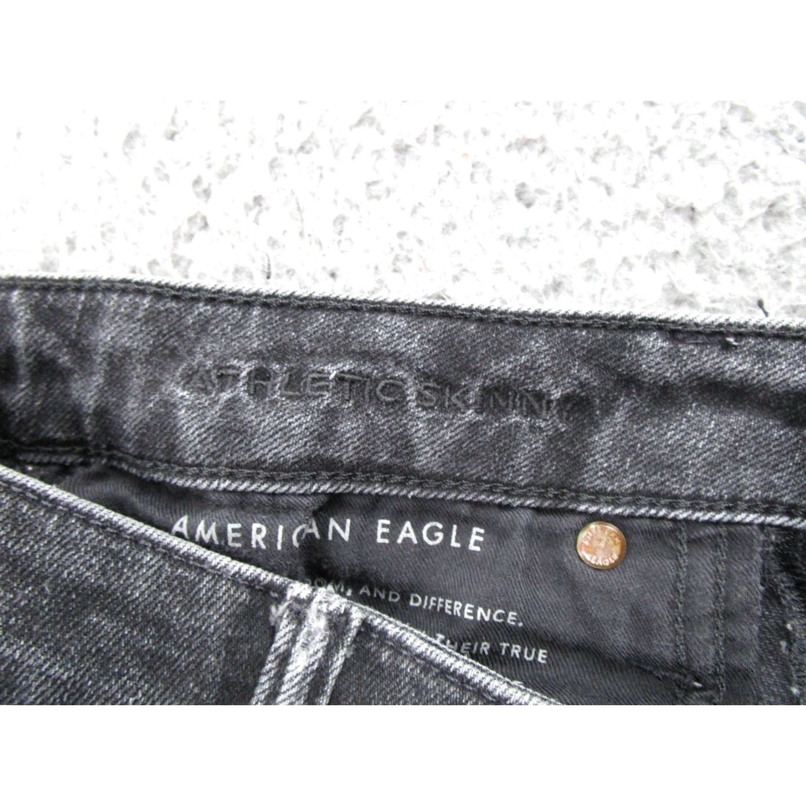 American Eagle Outfitters American Eagle Airflex Athletic Skinny Black Denim Jeans Size 28x32 Men's Regular Stretch Inseam 32in Size US 28 / EU 44 - 5 Thumbnail