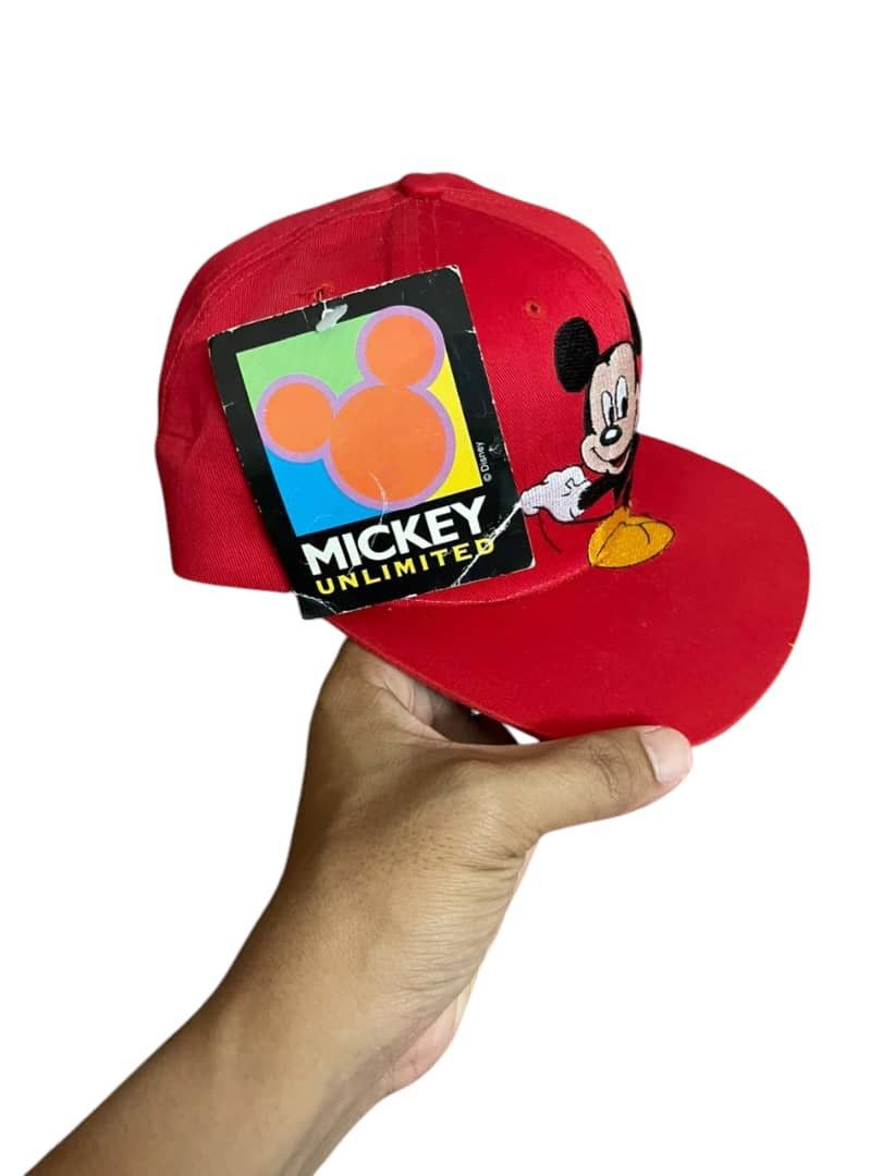 Mickey Mouse × Mickey Unlimited × Vintage RARE DEADSTOCK VINTAGE 90s MICKEY MOUSE EMBROIDERY CAP Size ONE SIZE - 8 Thumbnail
