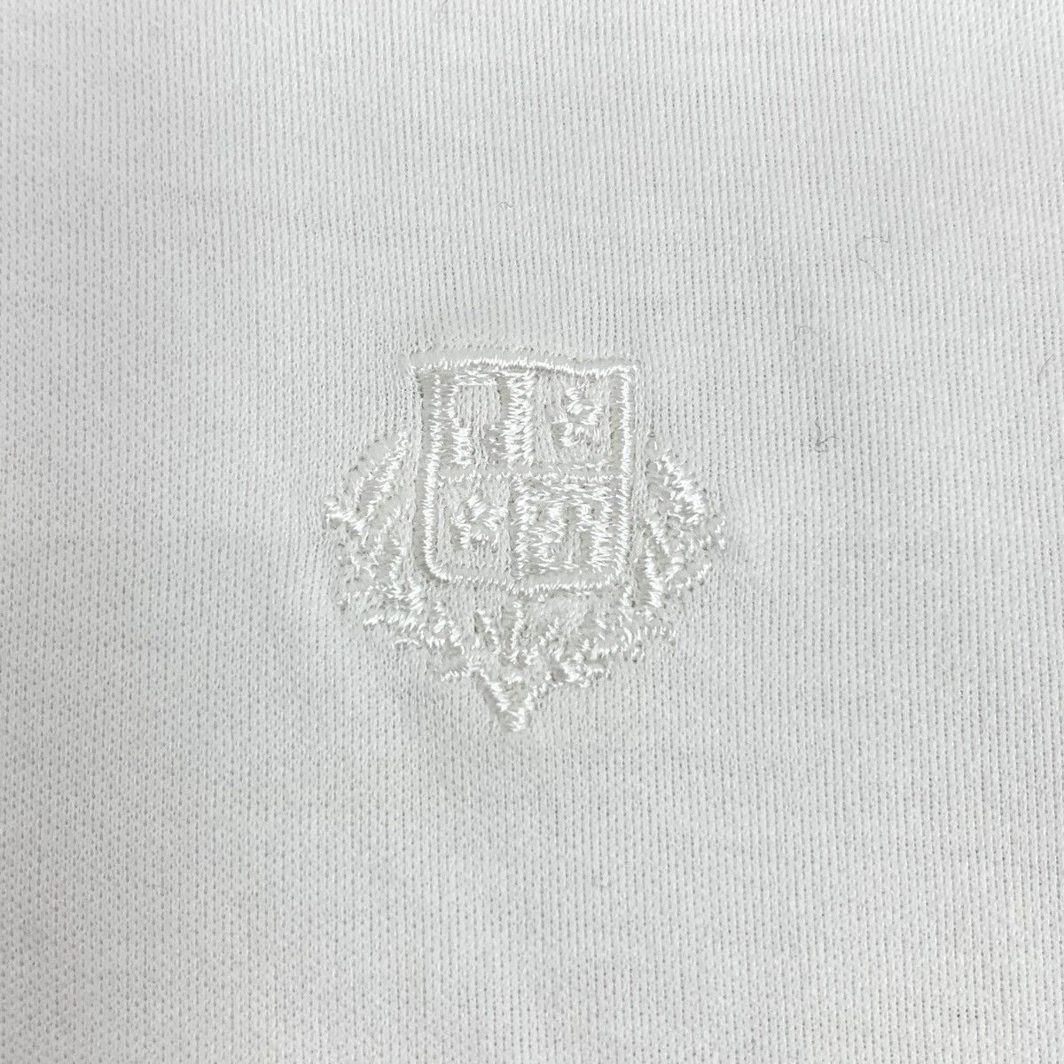 Loro Piana Loro Piana White Logo Embroidered Short Sleeve T-Shirt K26WX Size M / US 6-8 / IT 42-44 - 5 Thumbnail