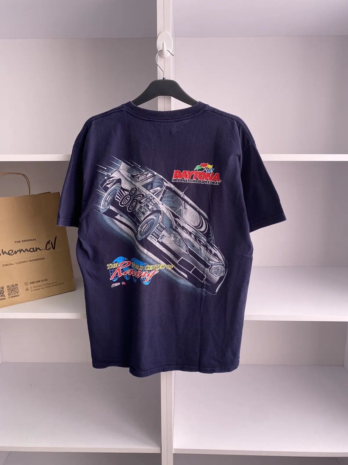 Daytona × Vintage Vintage Daytona Overprinted racing tee Size US L / EU 52-54 / 3 - 1 Thumbnail