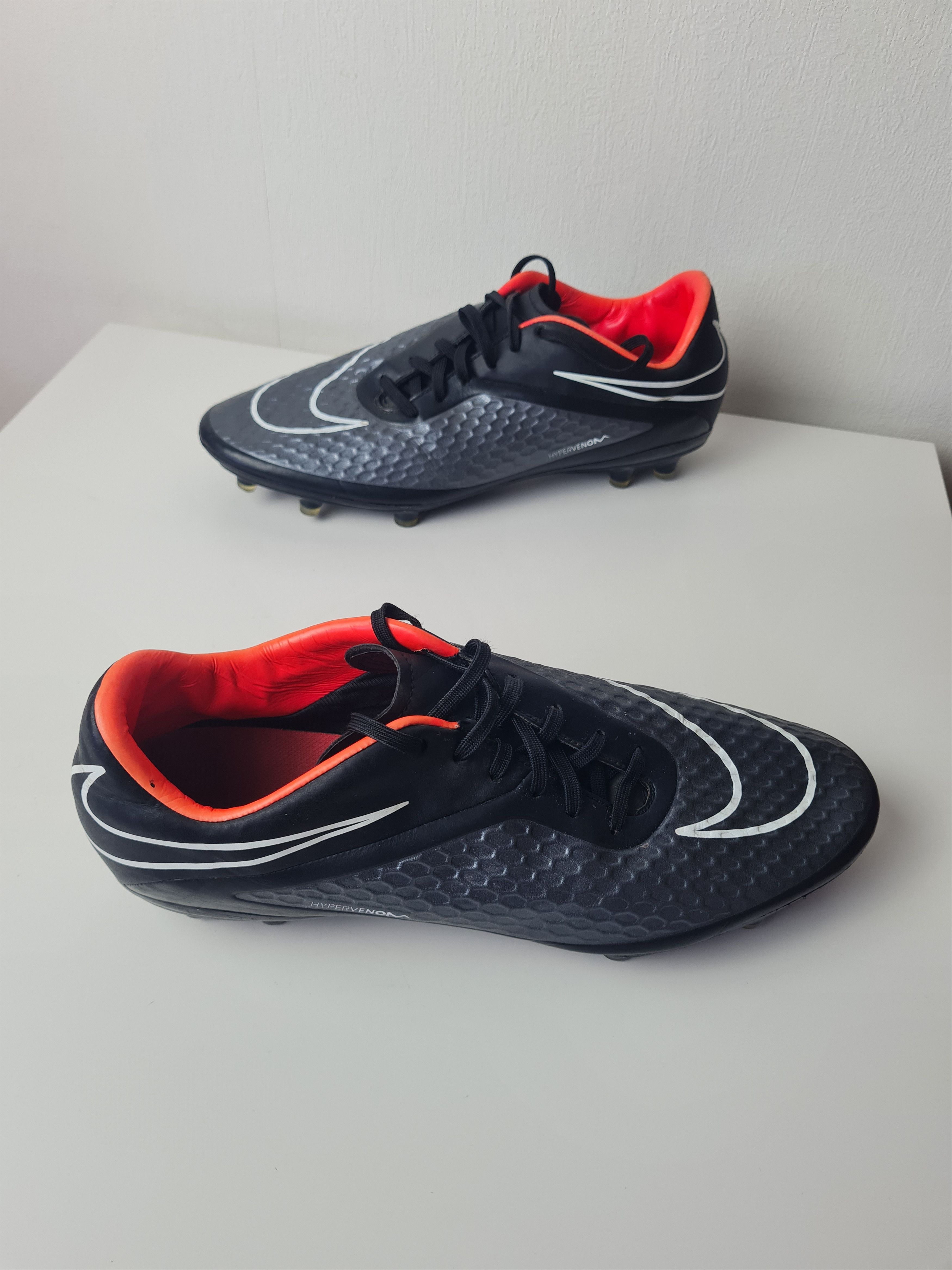 Nike Nike Mens Hypervenom Phelon FG Soccer Black 599730-016 Size US 11.5 / EU 44-45 - 4 Thumbnail