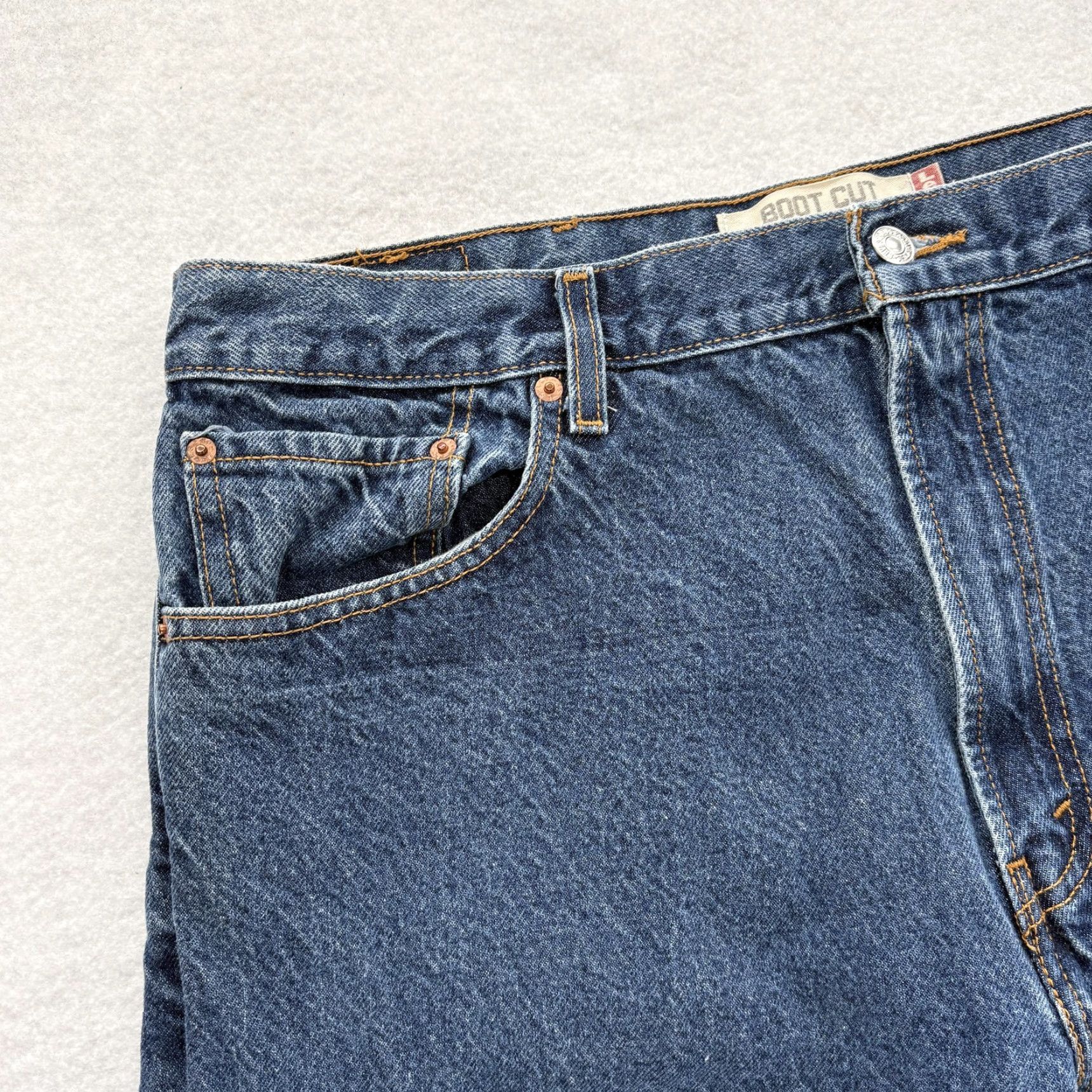 Levi's Levis 517 Jeans Mens 40x28 Blue Boot Cut Denim Medium Wash Western Cowboy Y2K Size US 40 / EU 56 - 3 Thumbnail