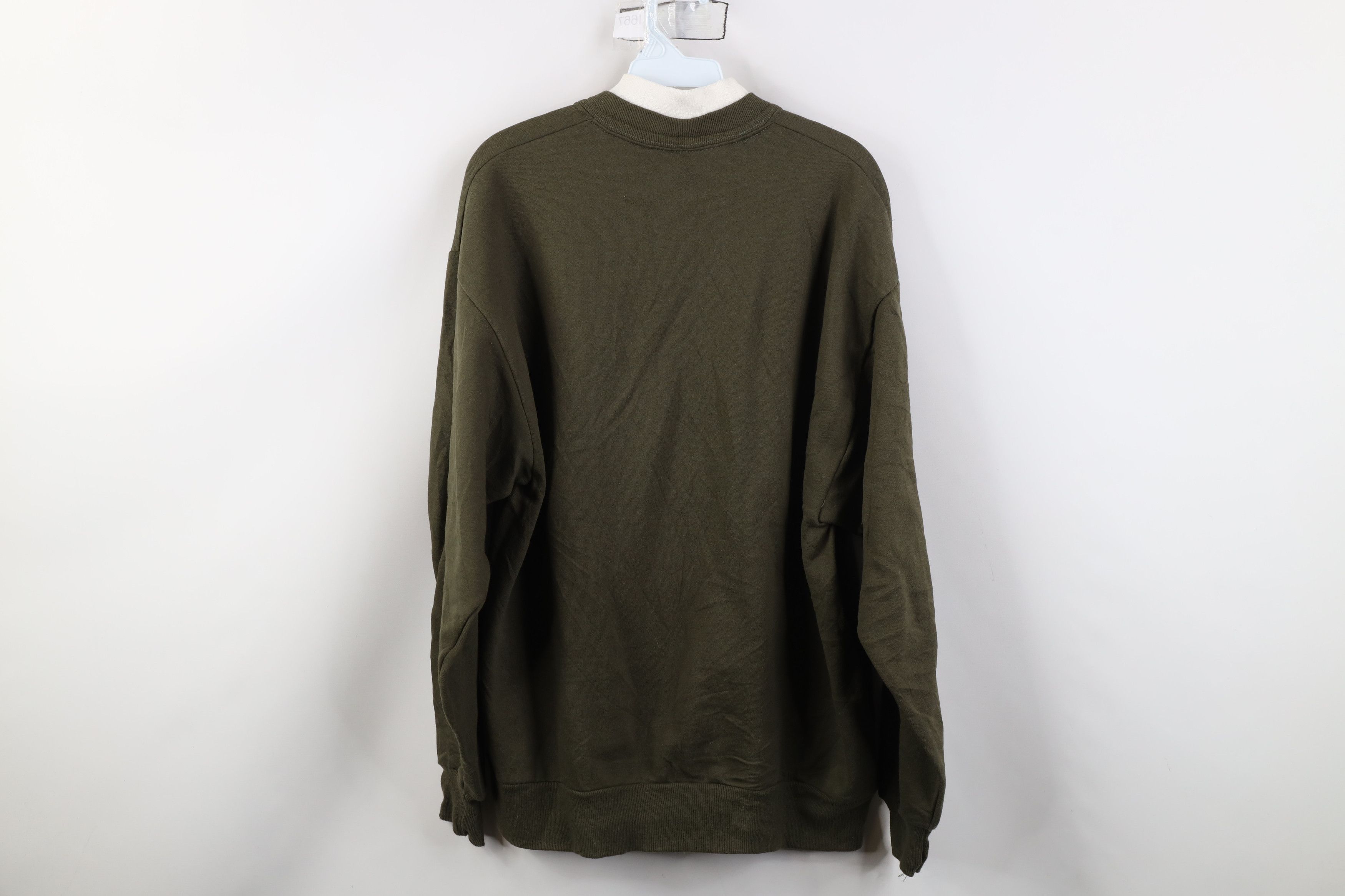 Vintage Vintage 90s Streetwear Nature Birds Layered Sweatshirt Green Size L / US 10 / IT 46 - 14 Thumbnail