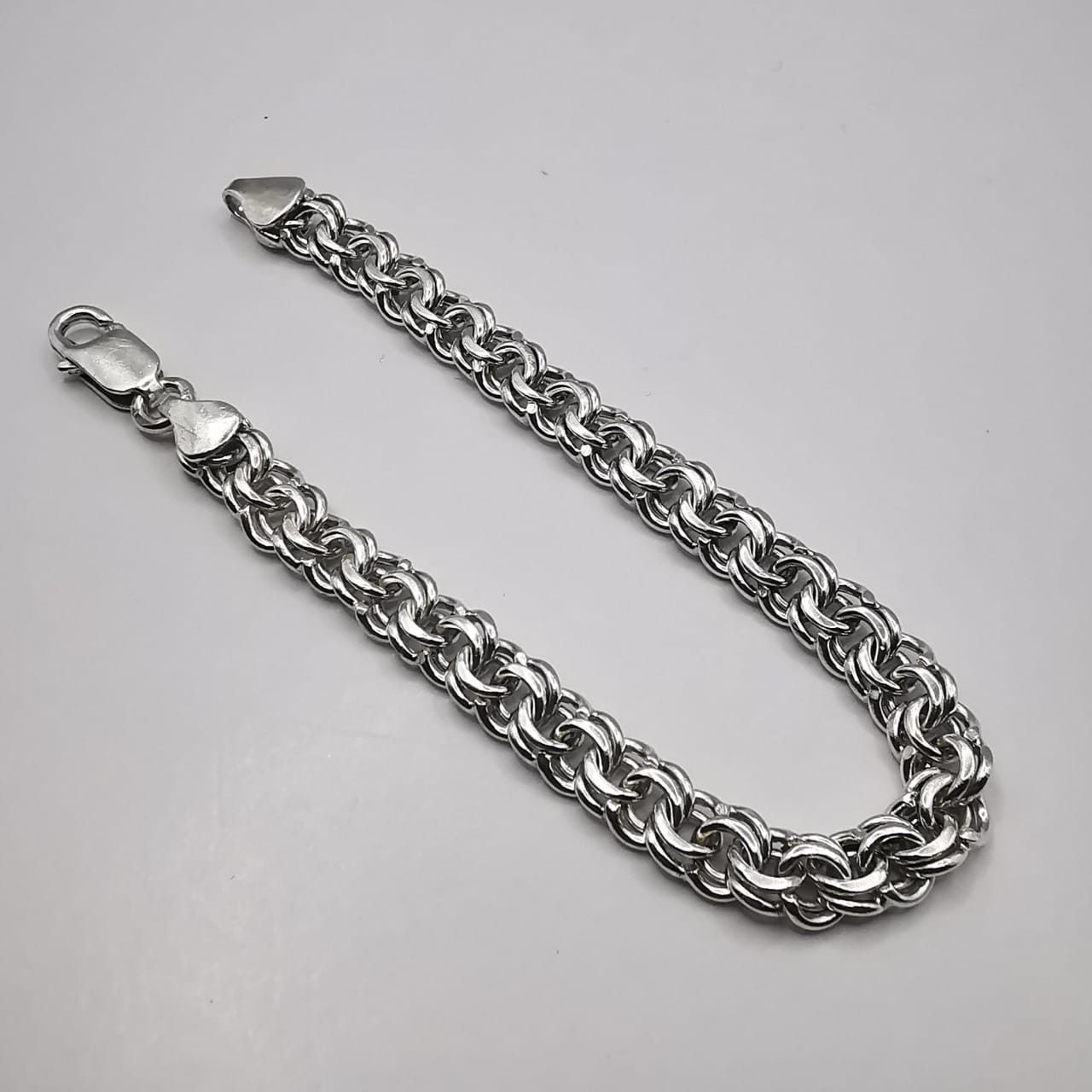 Sterling Silver Vintage Bracelet 925 Sterling Silver, Handmade 19,56g Size ONE SIZE - 5 Thumbnail