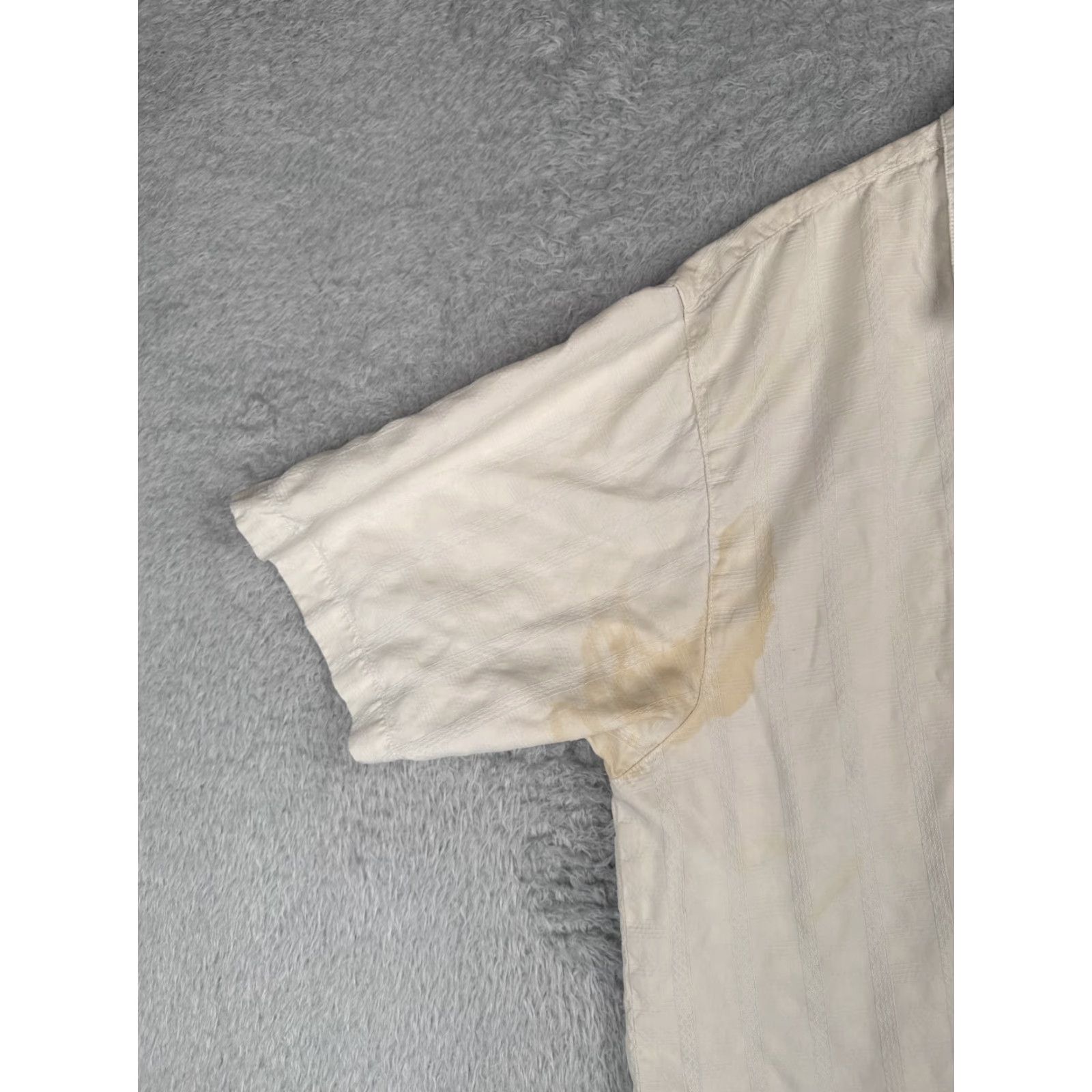 Tommy Bahama Tommy Bahama Shirt Men XL Beige Silk Button-Up Short Sleeve Casual Resort Aloha Beach Hawaii 44in Chest Mens Premium Pattern: Striped Vintage: No Size US XL / EU 56 / 4 - 3 Thumbnail
