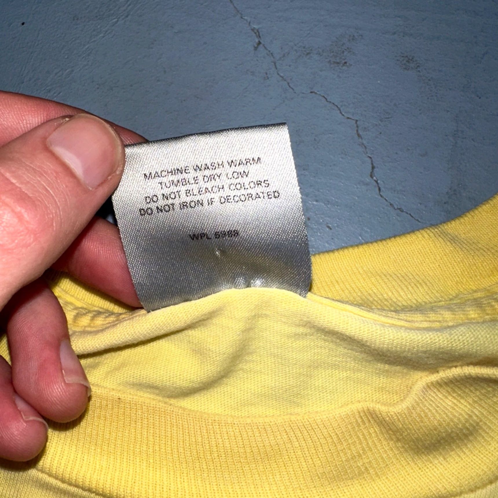 Vintage VINTAGE Oneita T-Shirt Shirt XL Yellow Men Crew Neck Short Sleeve Graphic Print 70s 80s 90s Band Orchestra Tuba Trading Post Rare Size US XL / EU 56 / 4 - 7 Thumbnail