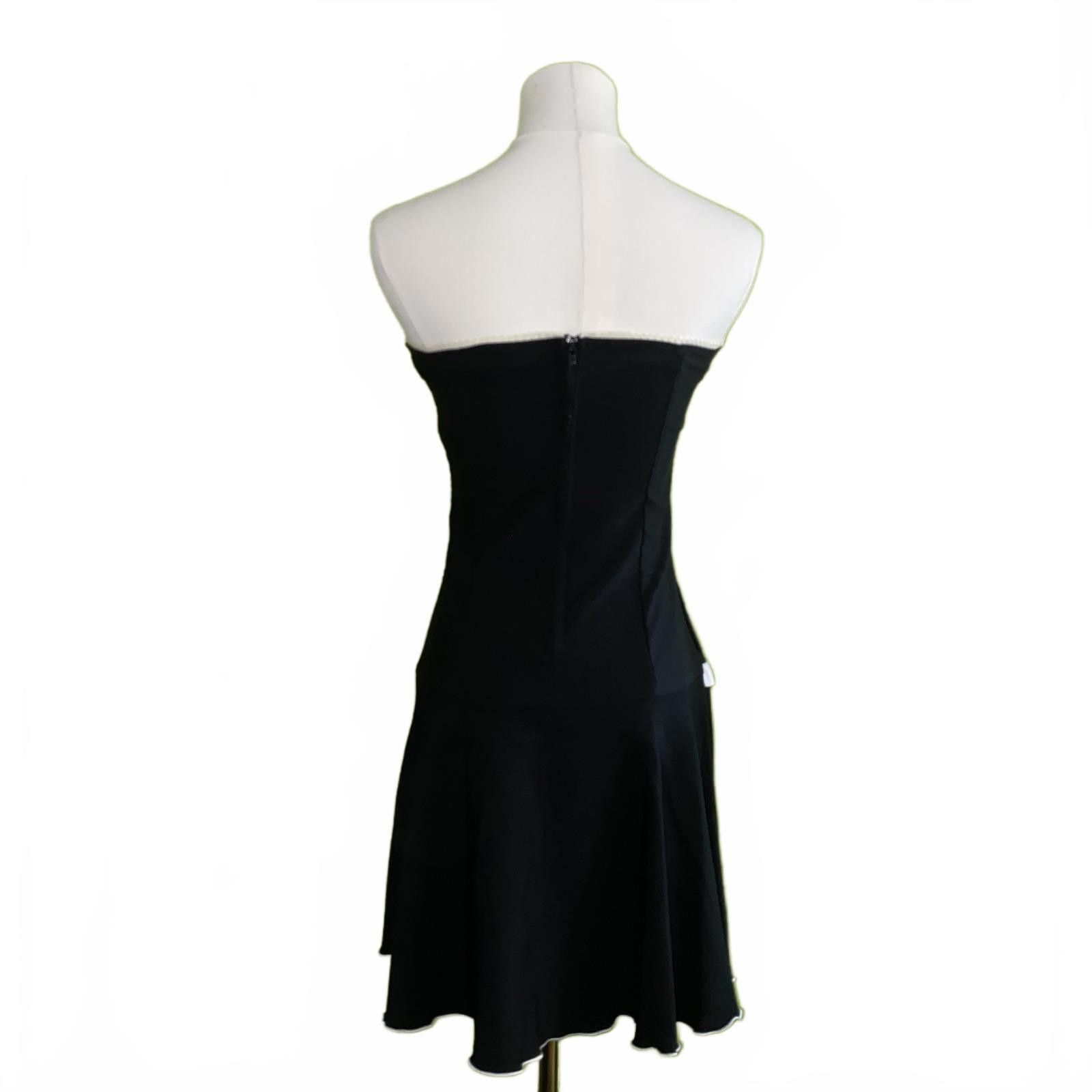 Designer Vintage Y2K Strapless Mini Dress Size S Coquette Black Party Size S / US 4 / IT 40 - 4 Thumbnail