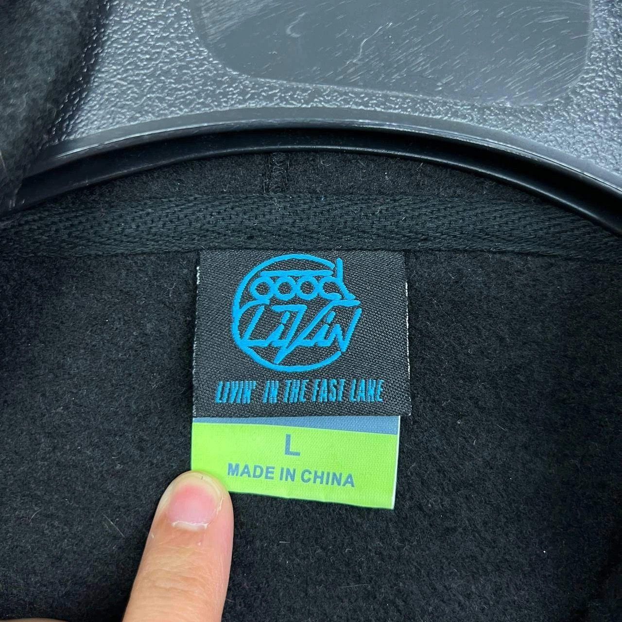 Other Good Livin Hoodie Men Large Black Fleece Full Zip Pocket Size US L / EU 52-54 / 3 - 5 Thumbnail