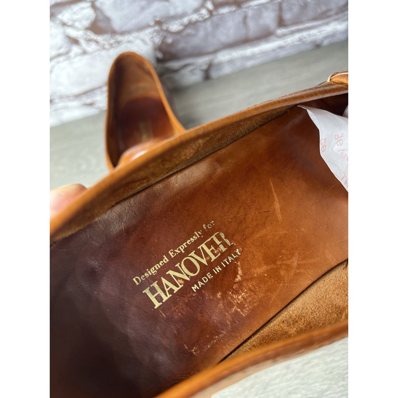 Hanover Hanover Brown Leather Kiltie Tassel VTG Loafers Dress Shoes Size US 10.5 / EU 43-44 - 11 Thumbnail