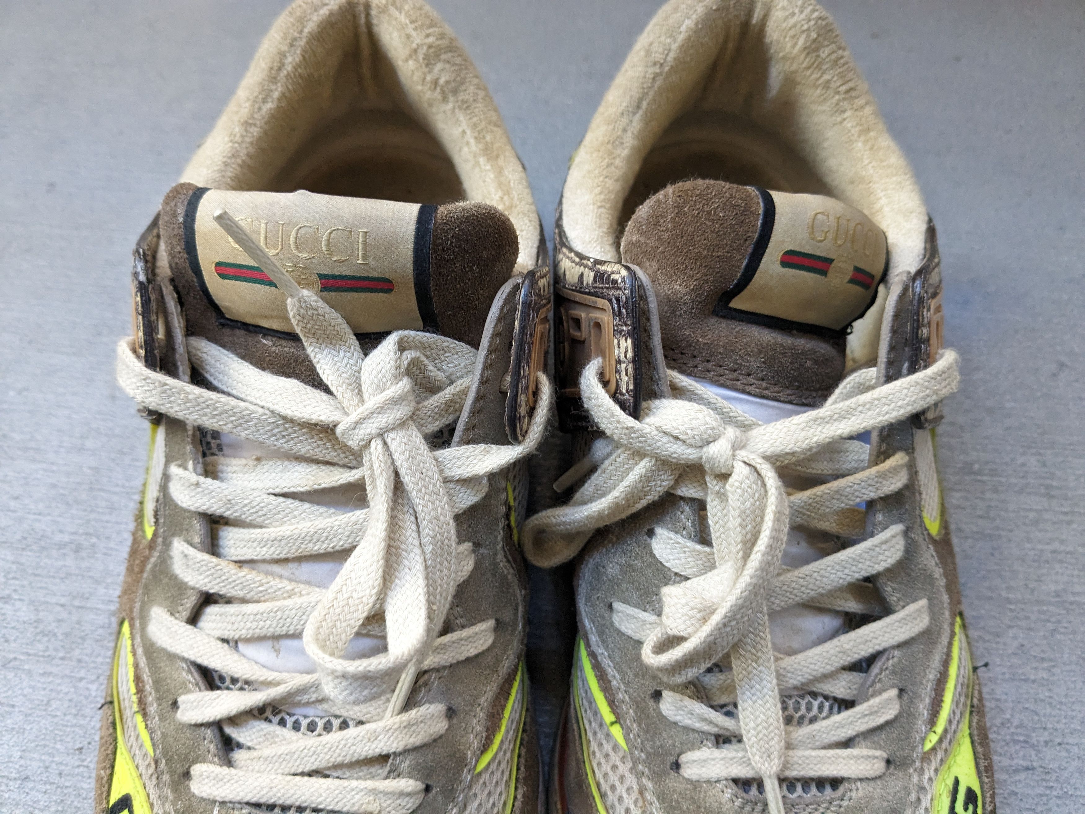 Gucci Gucci Ultrapace Sneakers Size 8.5 Brown Blue Orange Suede Size US 8.5 / EU 41-42 - 5 Thumbnail