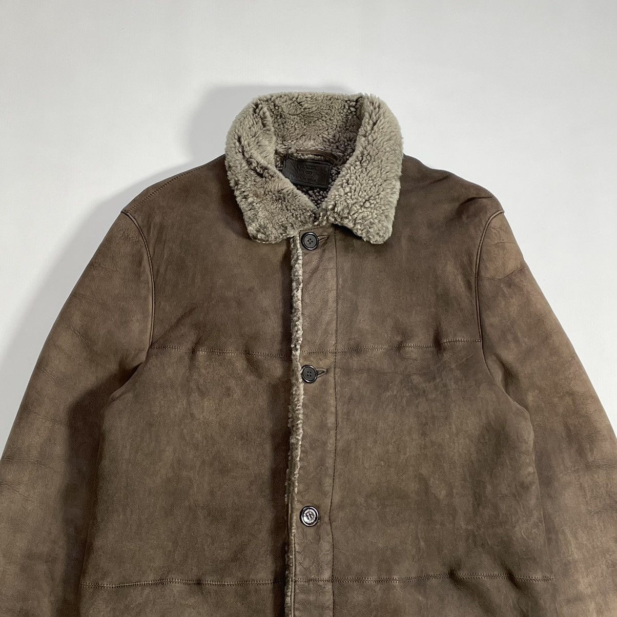 Prada A/W 07 Brown Shearling Overcoat Size US M / EU 48-50 / 2 - 3 Thumbnail