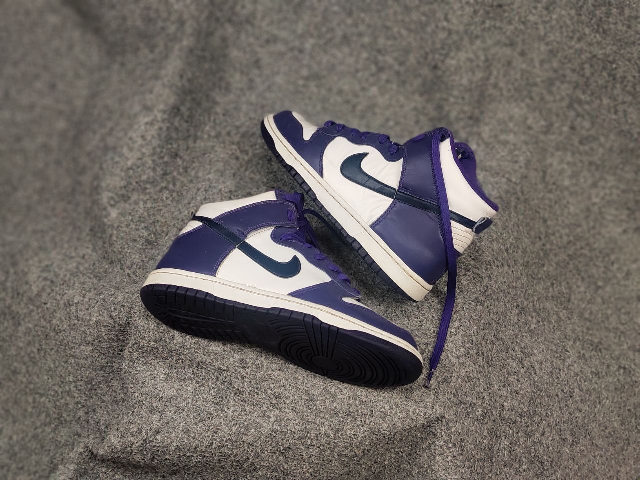 Nike Nike Dunk High Electro Purple Leather Shoes Sneaker Vintage Size US 8 / IT 38 - 2 Thumbnail