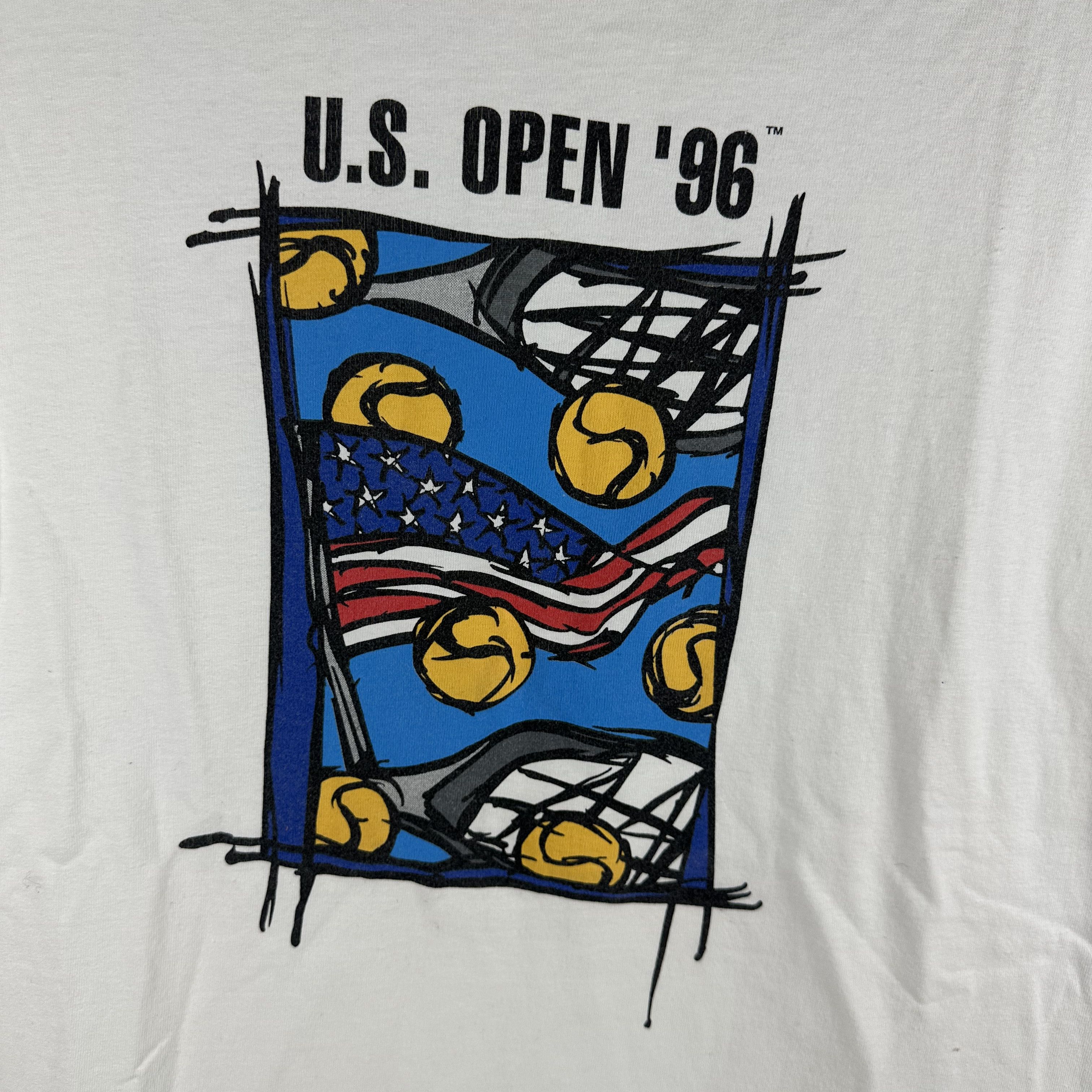 Vintage 1996 US Open Tennis Championship Single Stitch T-Shirt Size US XL / EU 56 / 4 - 2 Thumbnail