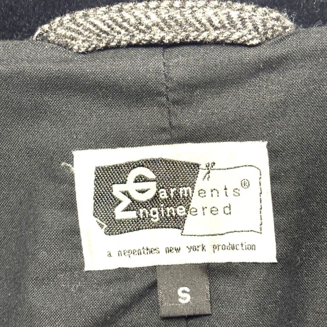 Engineered Garments ENGINEERED GARMENTS Swallowtail Herringbone Tweed Velour Collar Jacket - Gray - S Size US S / EU 44-46 / 1 - 4 Thumbnail