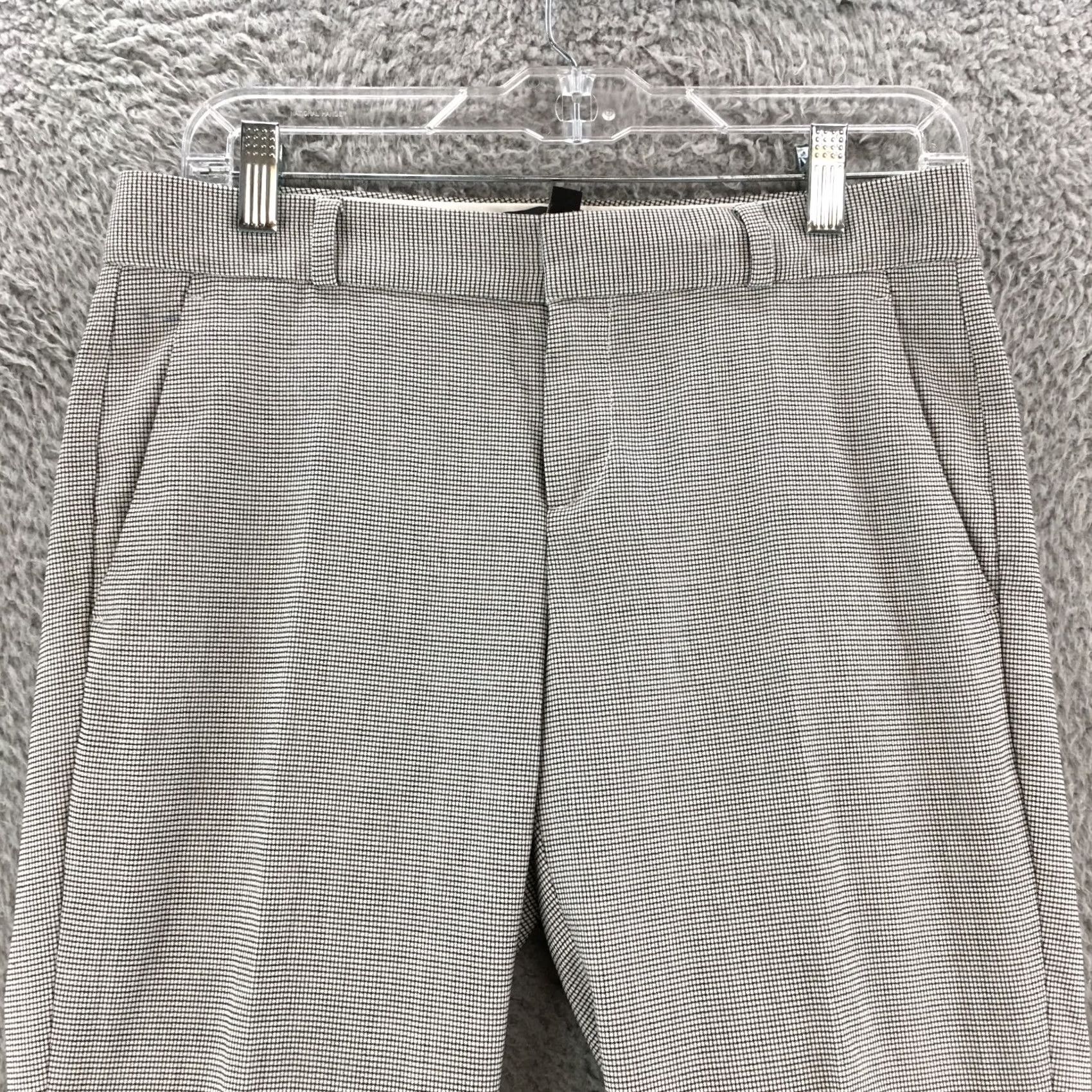 Banana Republic Banana Republic Logan Trouser Dress Pants Womens 2 Black White Mid Rise Casual Dress Pants Woman Regular Black White 2 Mens Womens Boys Girls Size 26" / US 2 / IT 38 - 2 Thumbnail