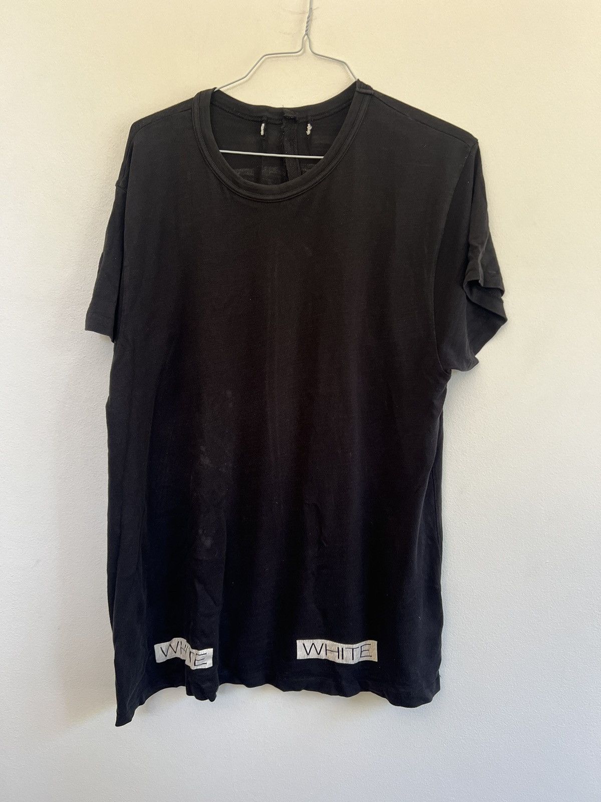 Off-White × Virgil Abloh Off white “blue collar” TEE Size US L / EU 52-54 / 3 - 3 Thumbnail