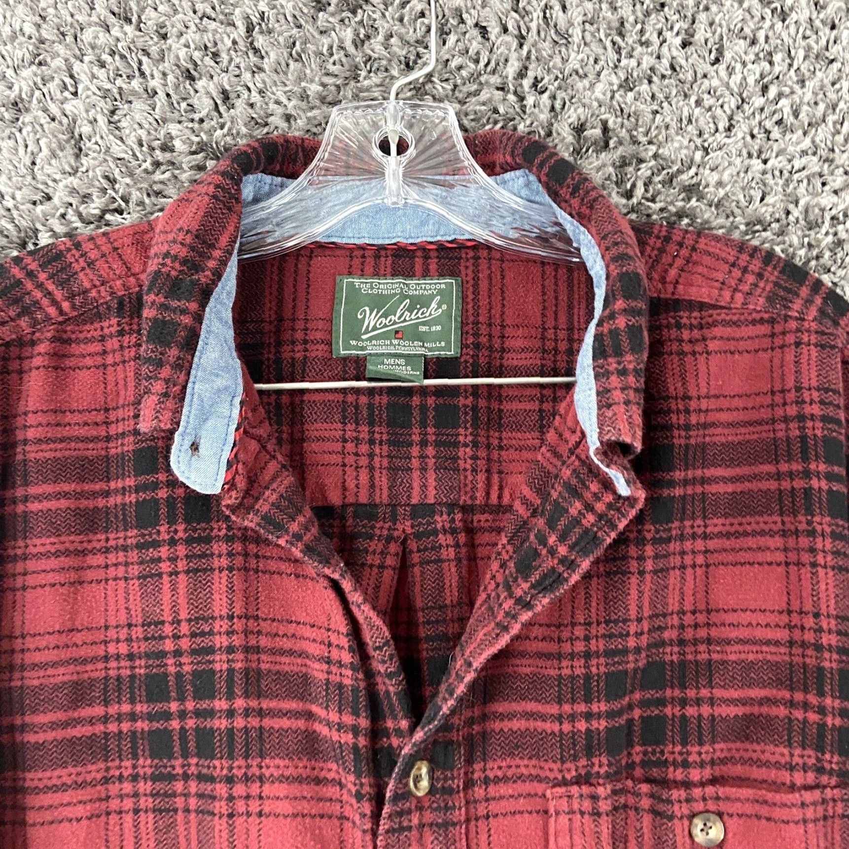 Vintage VINTAGE Woolrich Flannel Shirt Men XL Red Plaid Long Sleeve Button-Up Classic Outdoor 90s Mens Size US XL / EU 56 / 4 - 5 Thumbnail