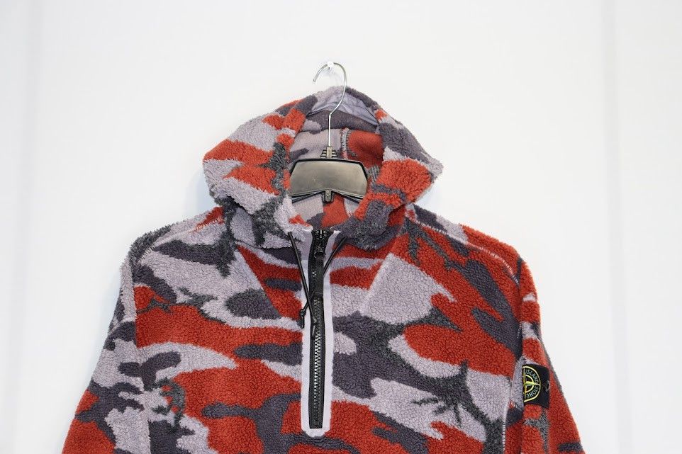 Stone Island o1rshd1 Camo Fleece 1/4 Zip Pullover in Multicolor Size US S / EU 44-46 / 1 - 3 Thumbnail