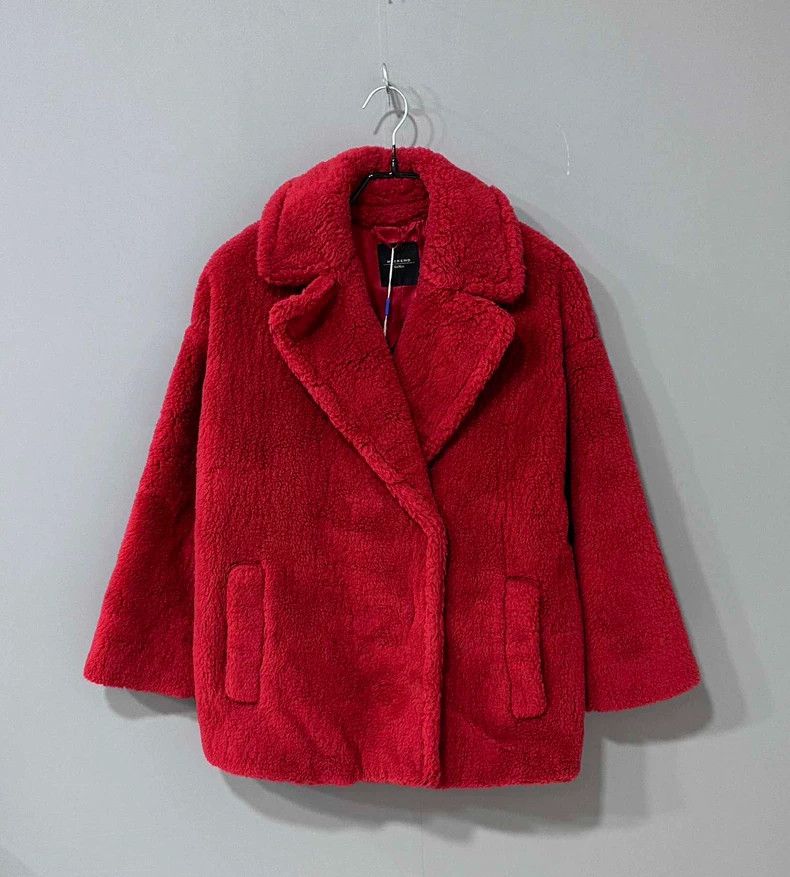 Max Mara Max Mara Red Short Teddy Size S / US 4 / IT 40 - 1 Thumbnail