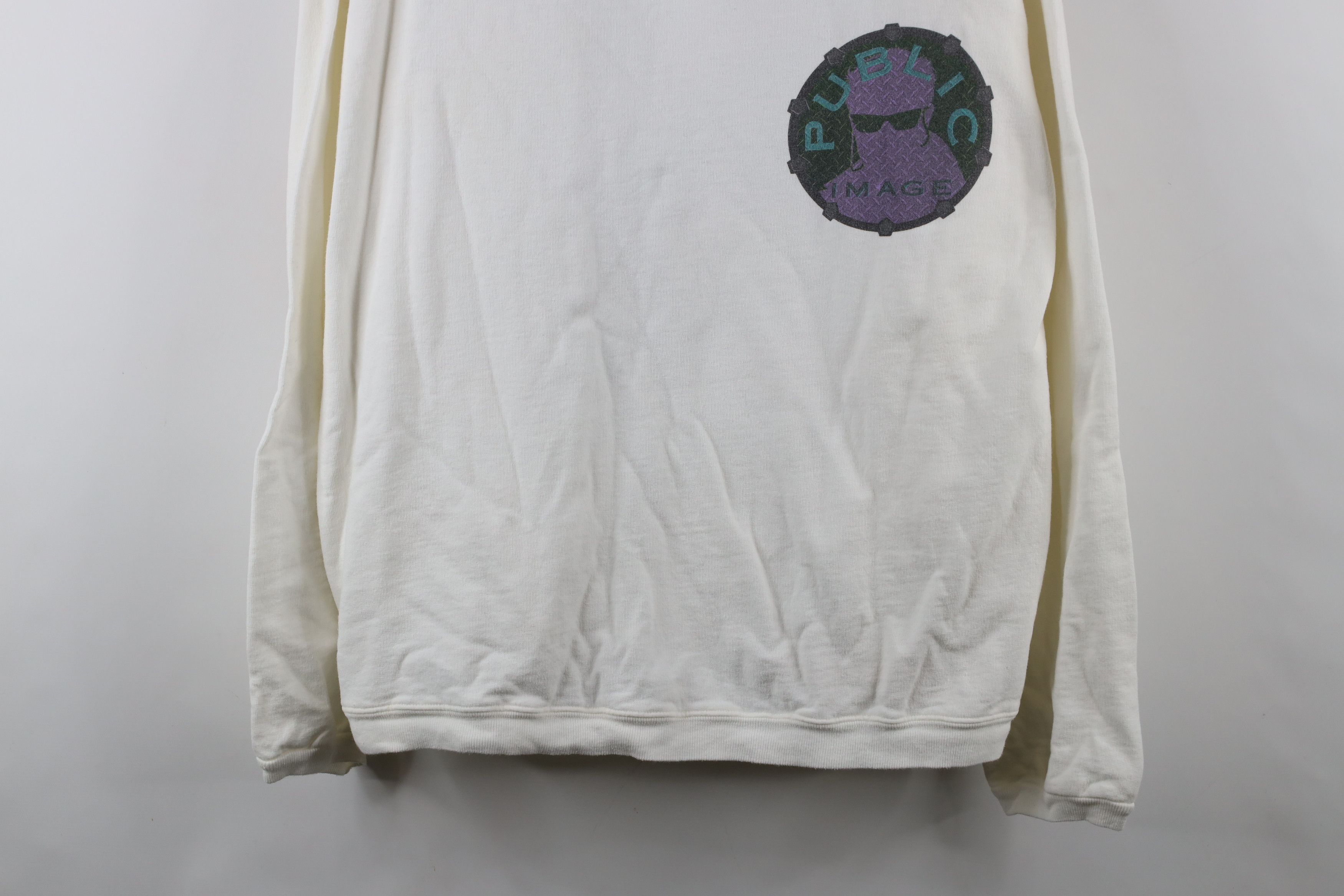 Vintage Vintage 80s Public Image Ltd Band Crewneck Sweatshirt USA Size US L / EU 52-54 / 3 - 3 Thumbnail