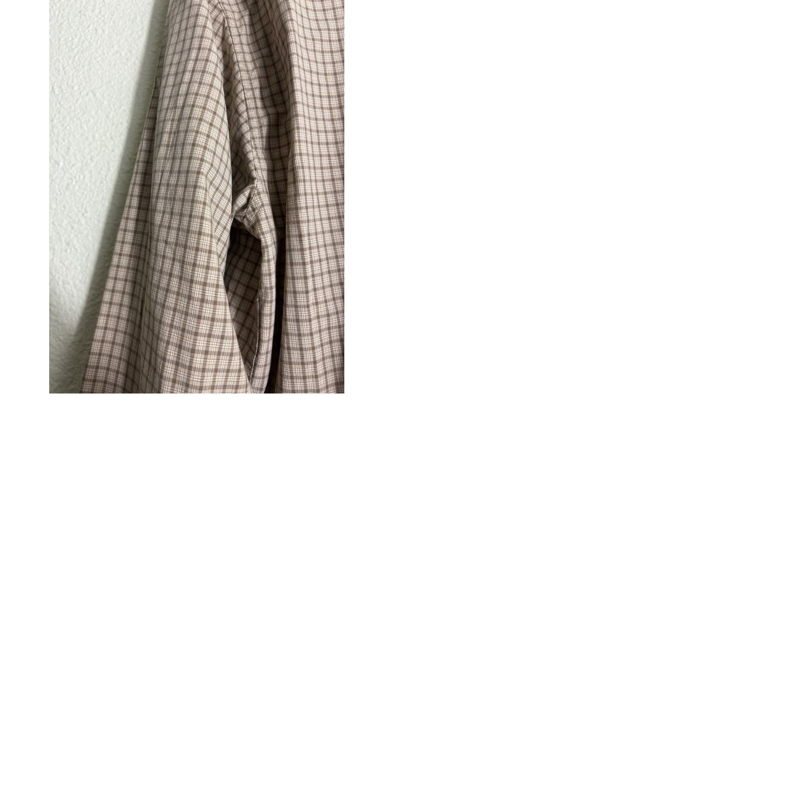 Eddie Bauer Eddie Bauer Mens Large Tall Beige Plaid Checkered Button-Up Shirt Size US L / EU 52-54 / 3 - 10 Thumbnail