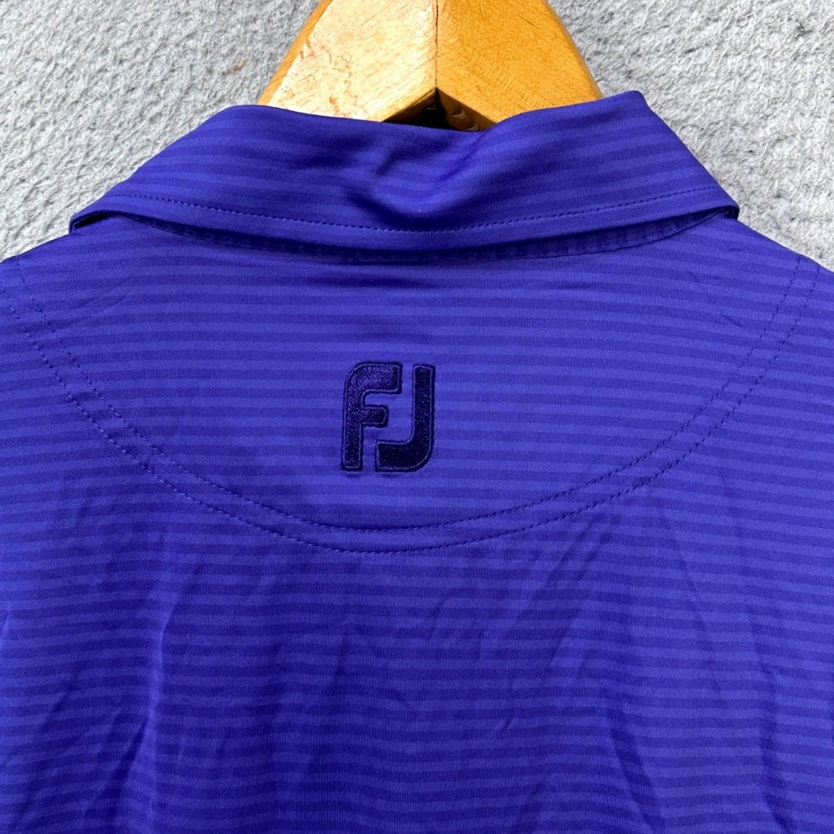 Footjoy FootJoy FJ Performance Shirt Polo Striped Purple Golf XL Mens Shirt Polo Size US XL / EU 56 / 4 - 7 Thumbnail