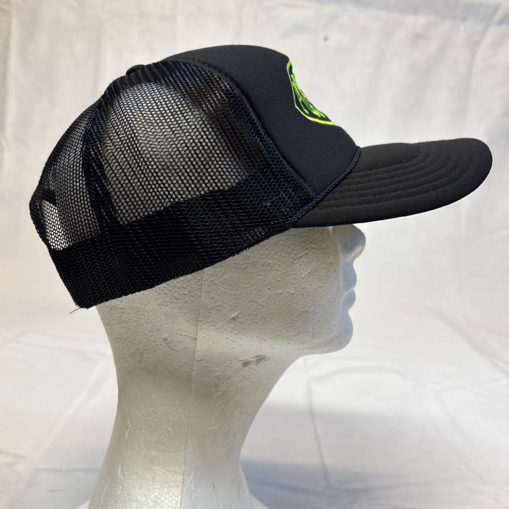Vintage Post Malone’s Tour Posts Co. Trucker Hat Neon Green Embroidered Adjustable NWOT Hats Men One Size Green Size ONE SIZE - 6 Thumbnail