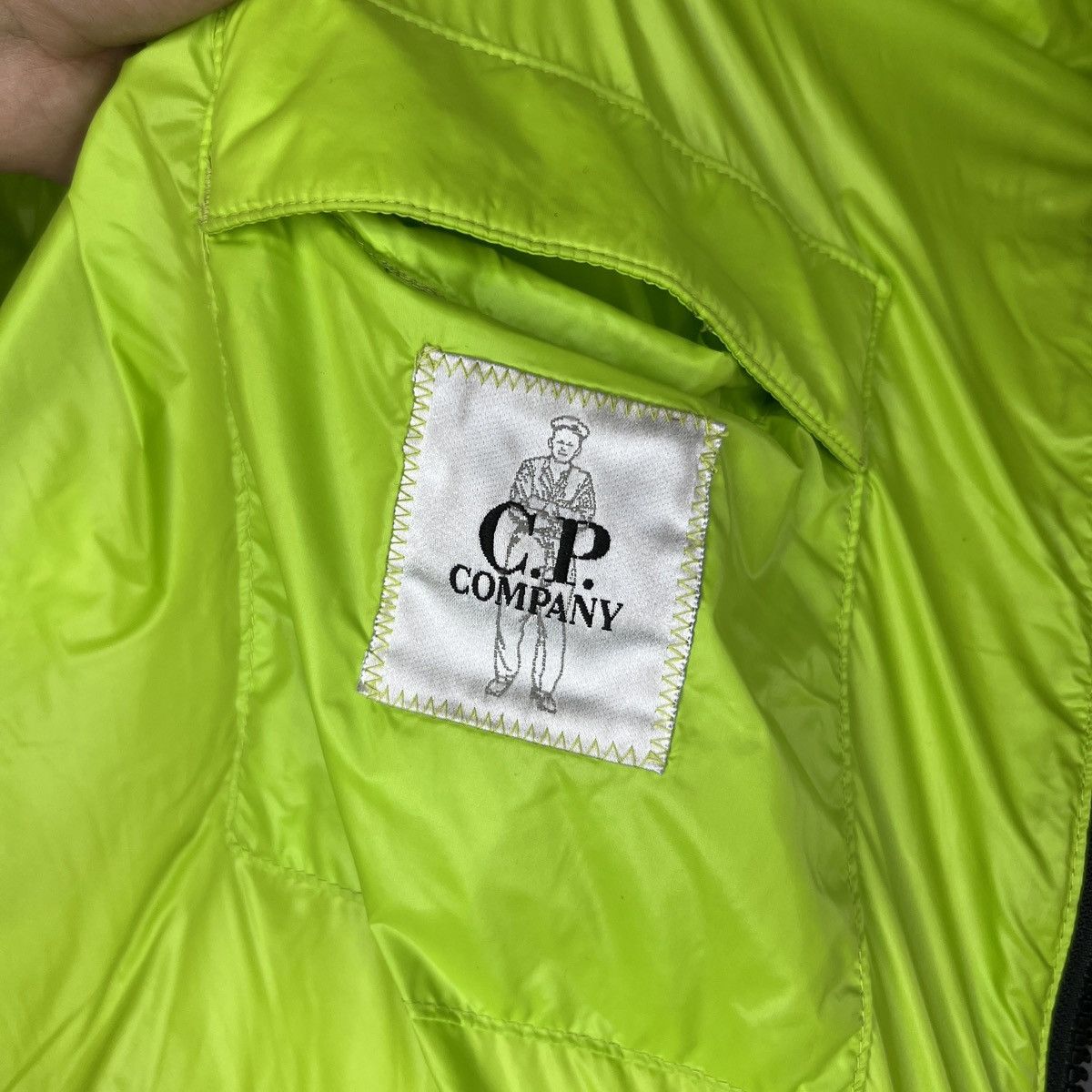 C.P. Company × Designer CP Company Hooded Goose Down Puffer Tech Jacket Green Padded Size US XL / EU 56 / 4 - 14 Thumbnail