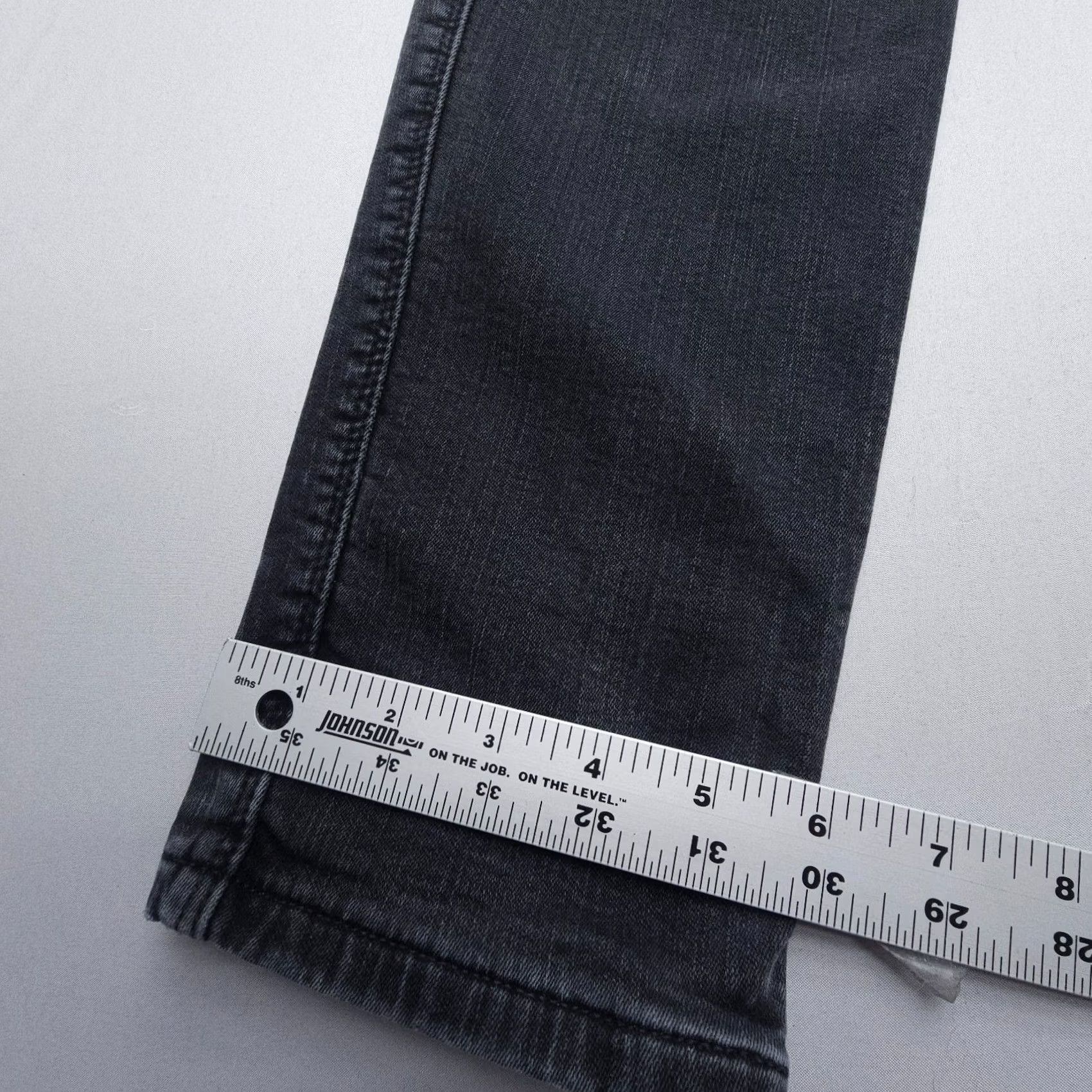 Vintage DU/ER Slim Fit Jeans Mens 30 x 32 Black Denim Stretch Fleece Lined 5-Pocket City Modern Slim Leather Logo Size US 30 / EU 46 - 6 Thumbnail