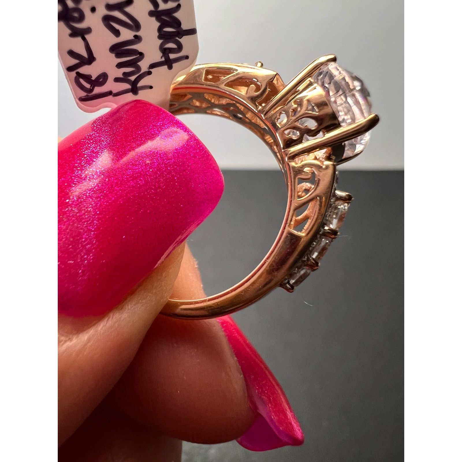 Other Pink Kunzite Rose Gold Over Sterling Silver Ring size 9 Size ONE SIZE - 9 Thumbnail