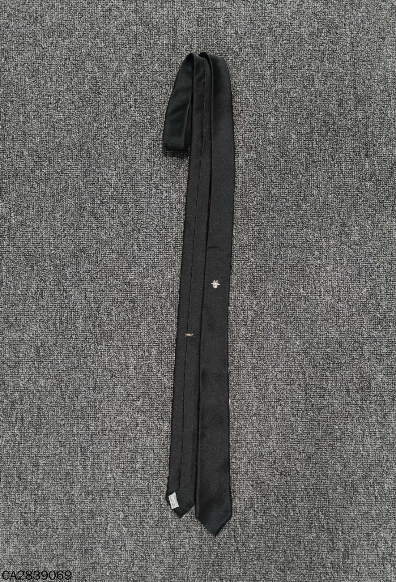 Dior Dior black silk tie 99new Size ONE SIZE - 2 Thumbnail