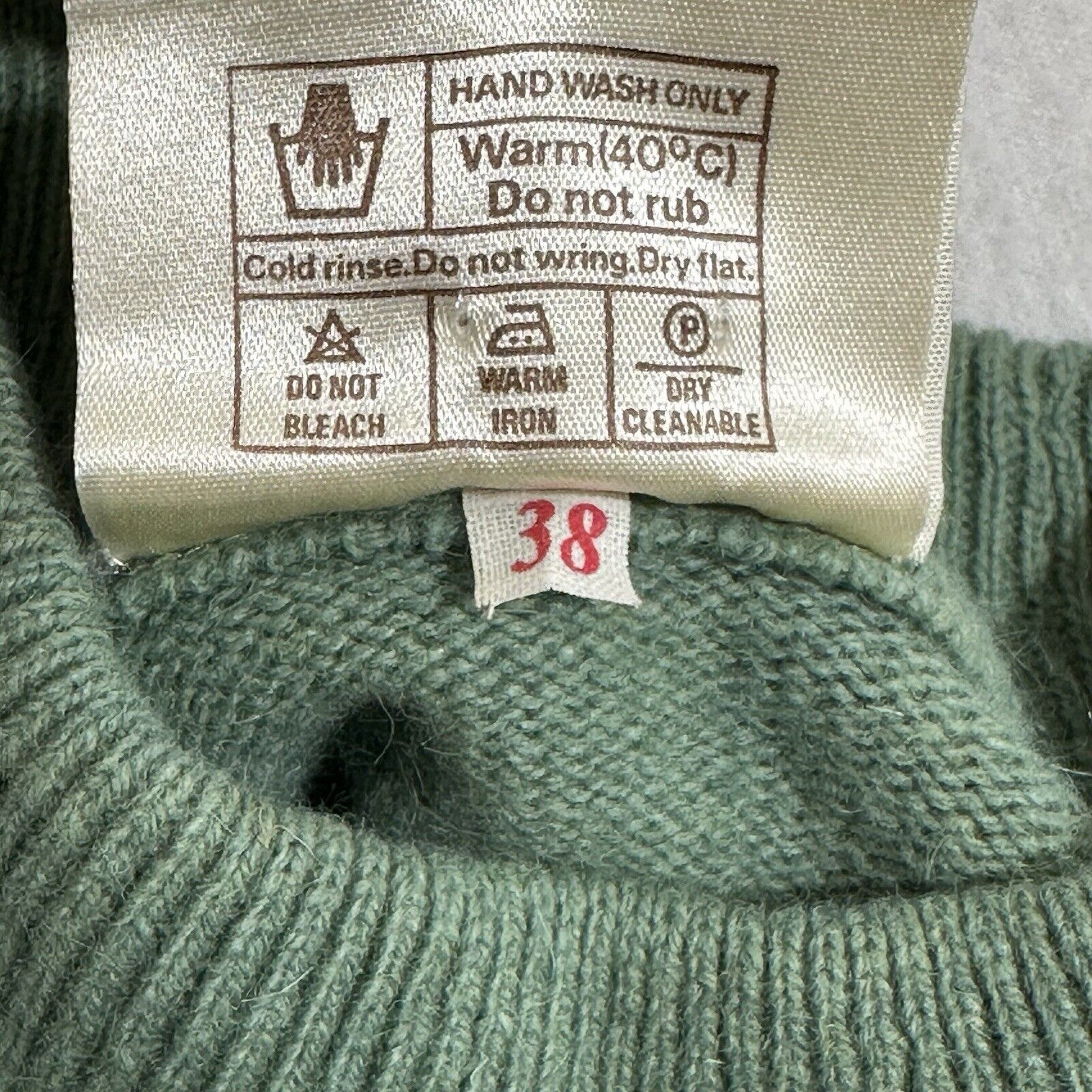 Vintage Romanes & Paterson =Green Mockneck Lambswool Angora Sweater Size S / US 4 / IT 40 - 4 Thumbnail