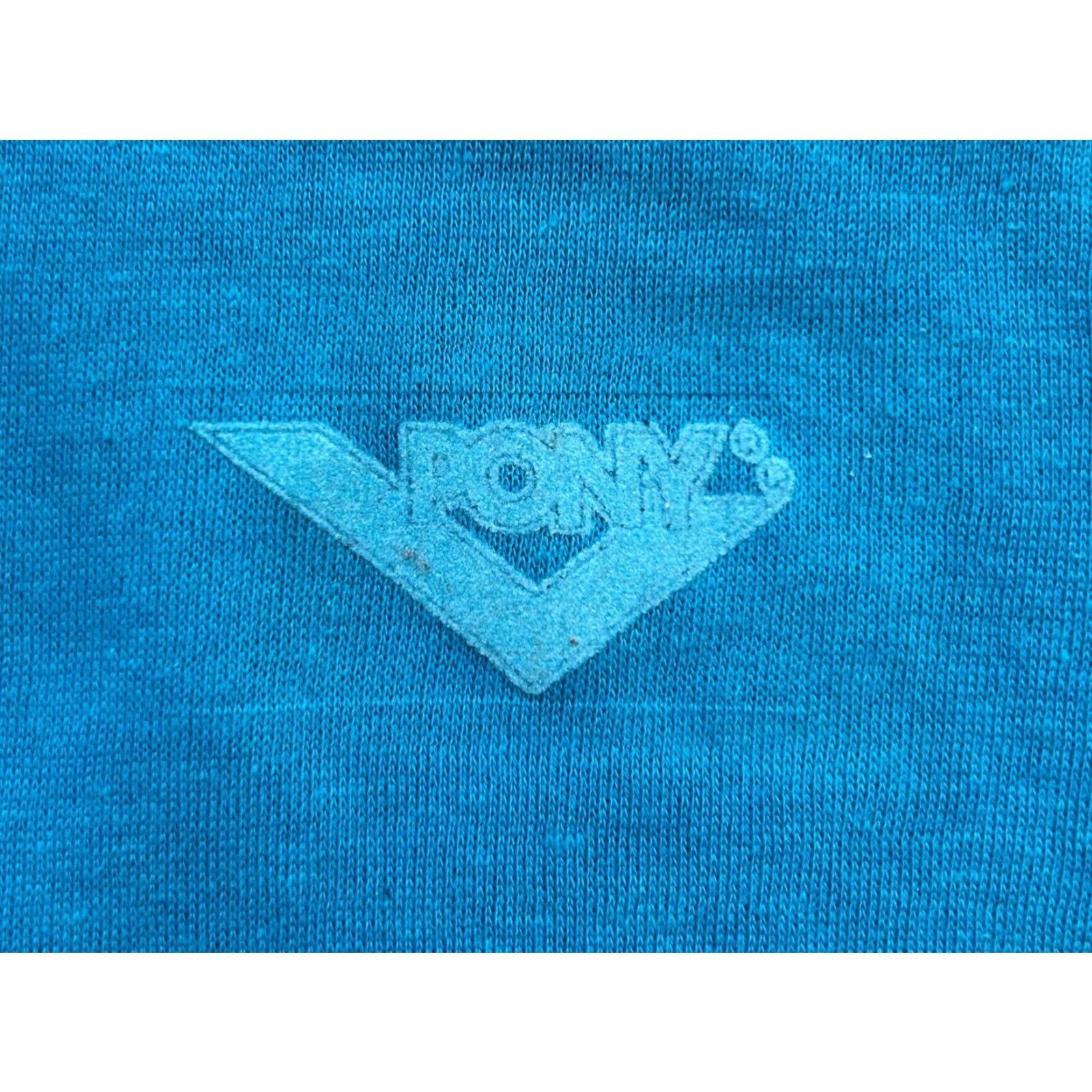 PONY VINTAGE PONY Hoodie Sweatshirt Vest Womens M Blue 80s NWT Deadstock Zip Hooded Size M / US 6-8 / IT 42-44 - 5 Thumbnail