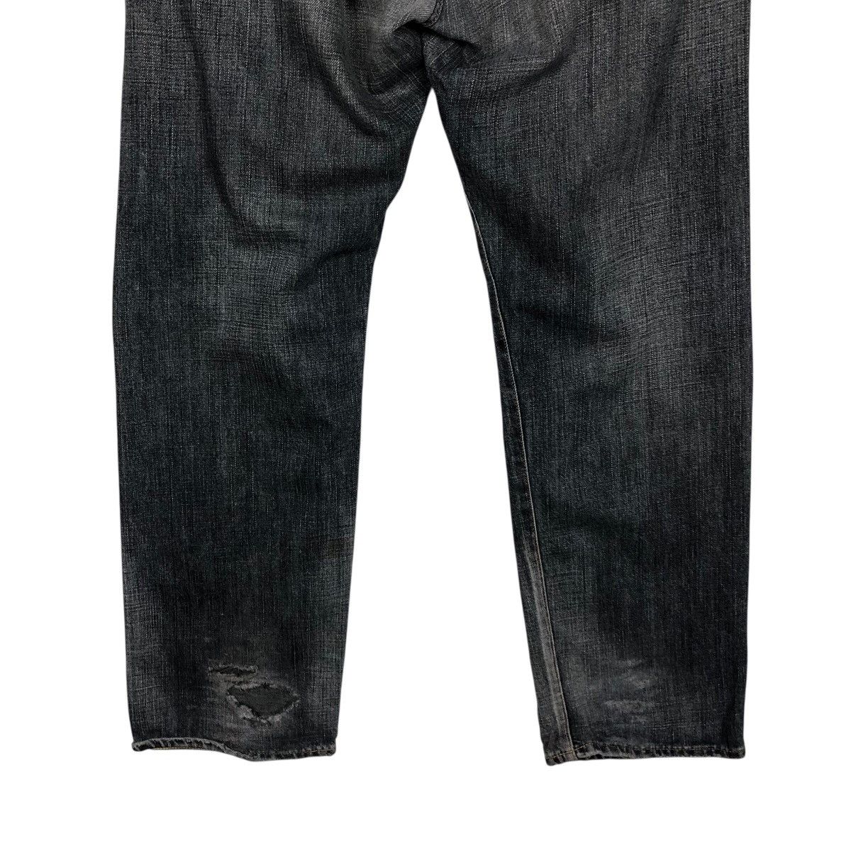 Japanese Brand Edwin Dark Wash Straight Leg Jeans Faded Denim Workwear Size US 40 / EU 56 - 13 Thumbnail