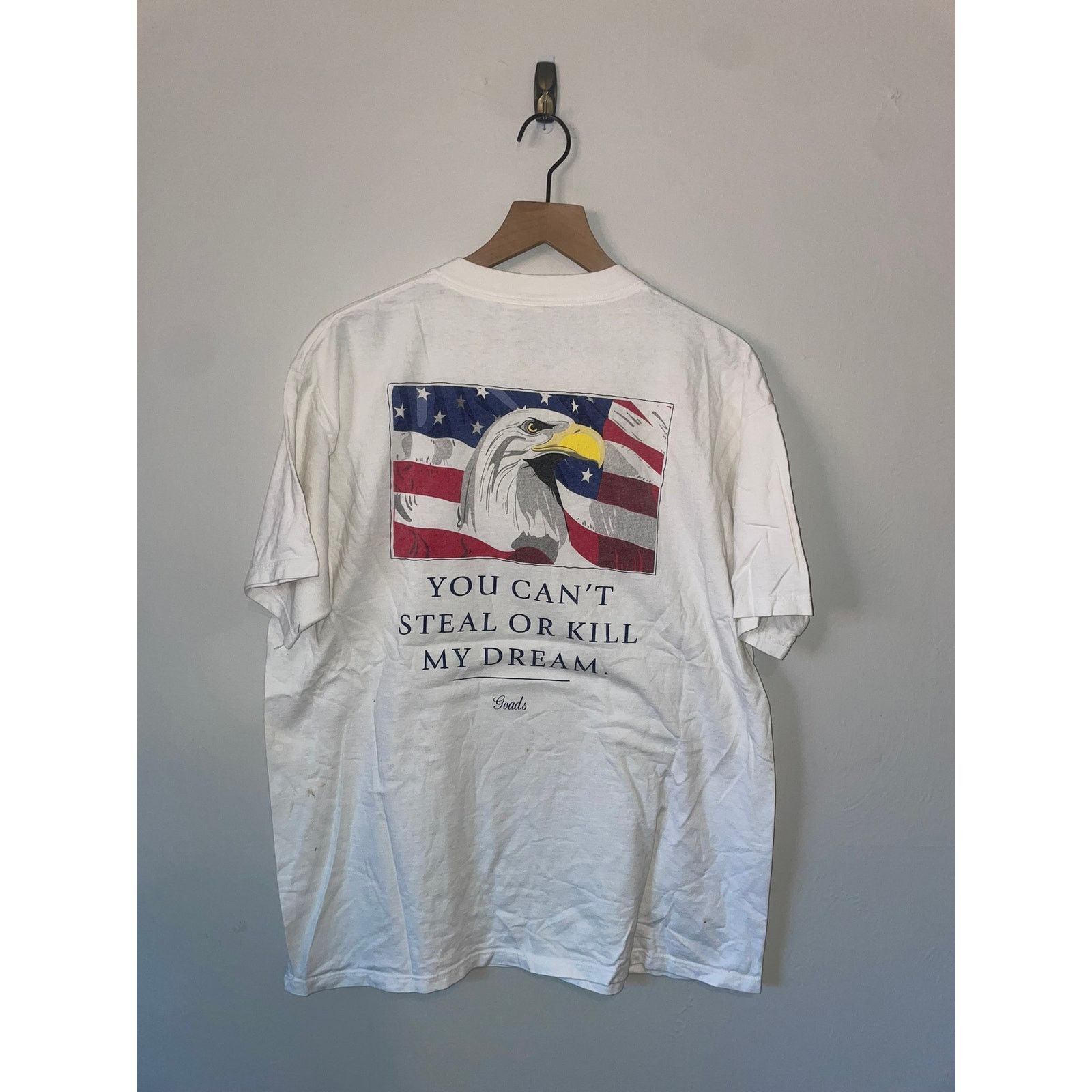 Vintage Vintage America Shirt You Can't my Dream Eagle USA Tee Size US XL / EU 56 / 4 - 1 Thumbnail