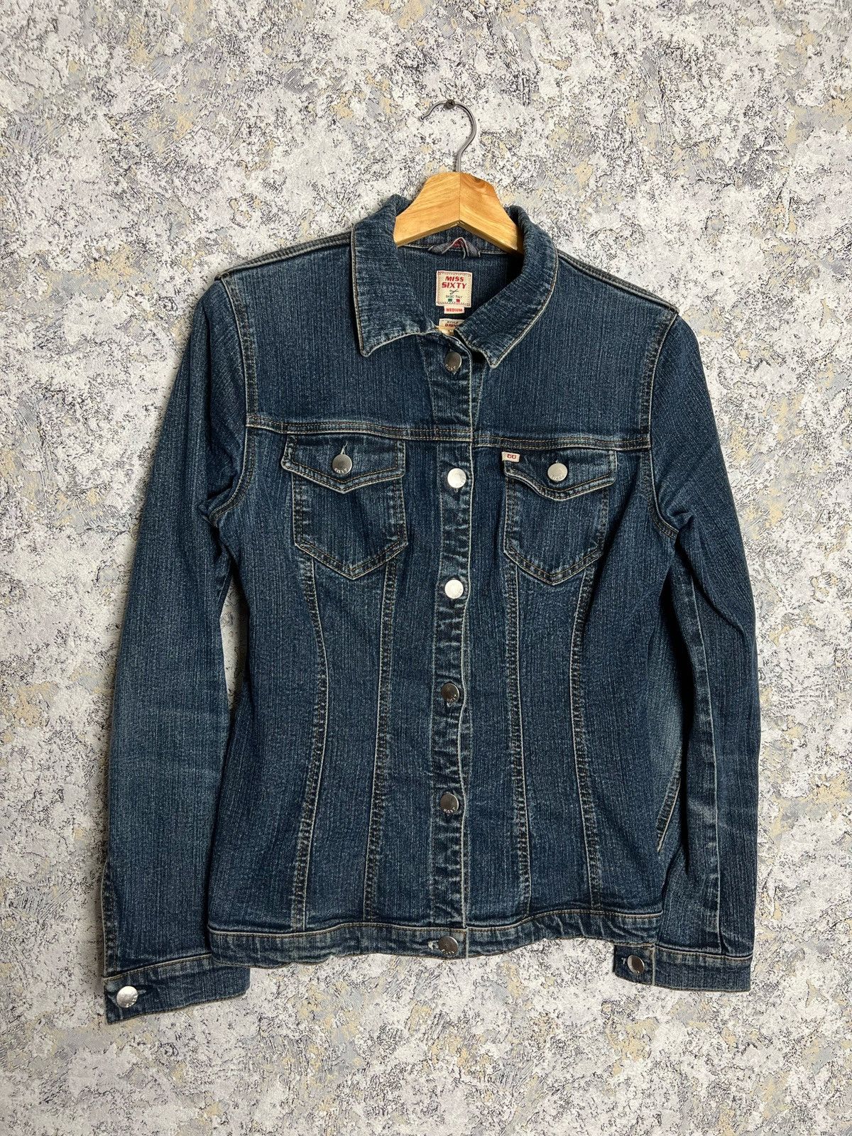 Miss Sixty × Vintage Vintage Y2K Miss Sixty Denim Jacket Size M Made in Italy Size M / US 6-8 / IT 42-44 - 1 Thumbnail
