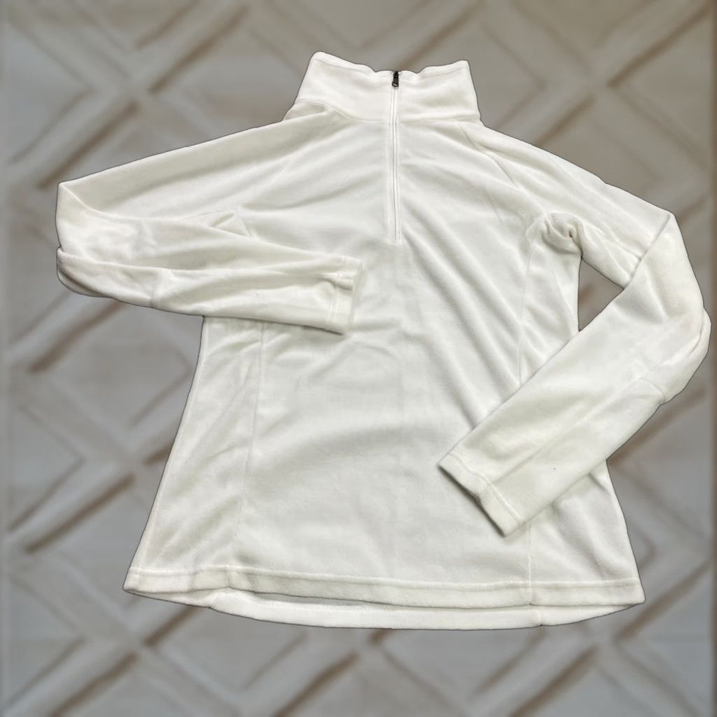 Vintage Columbia Glacial Fleece Jacket Womens Small White 1/4 Zip Outdoor Active Hiking Size S / US 4 / IT 40 - 1 Thumbnail