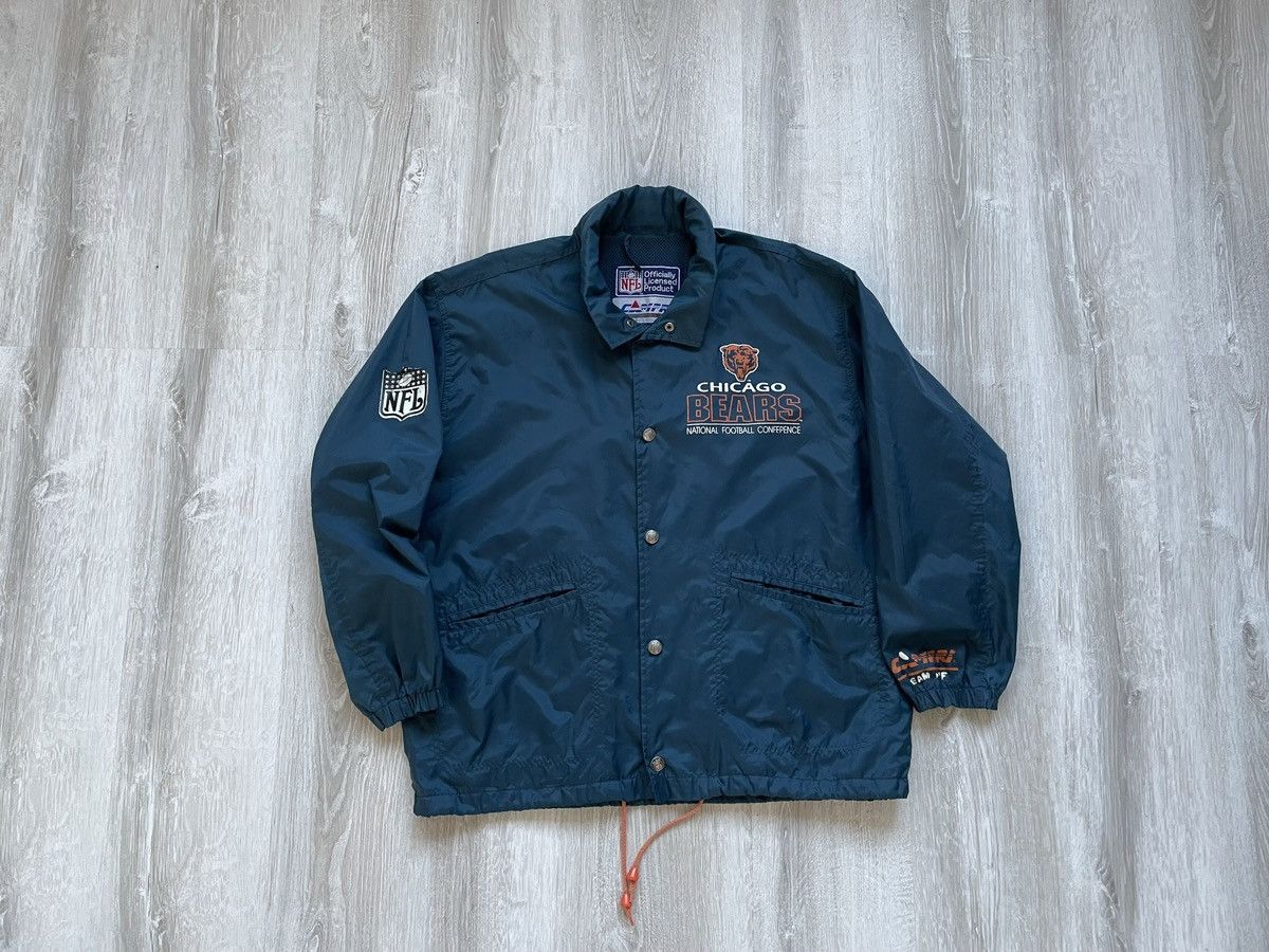 NFL × Vintage Vintage Chicago Bears National Football Conference Jacket Size US XL / EU 56 / 4 - 1 Thumbnail