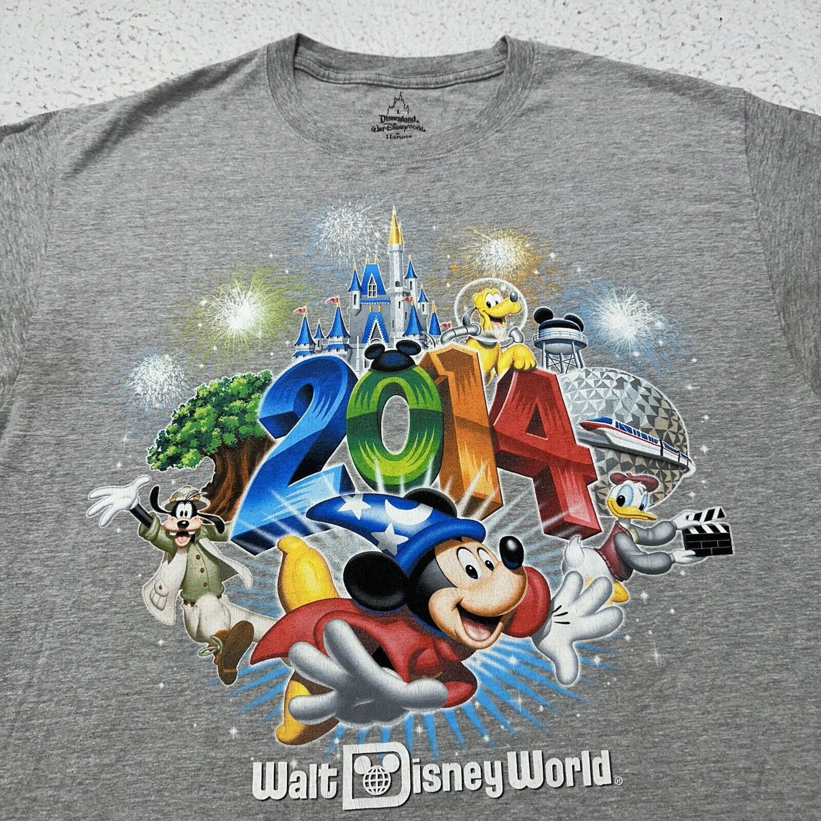 Disney Disney Large 2014 Disney World Mickey Mouse Graphic T Shirt Size US L / EU 52-54 / 3 - 2 Thumbnail