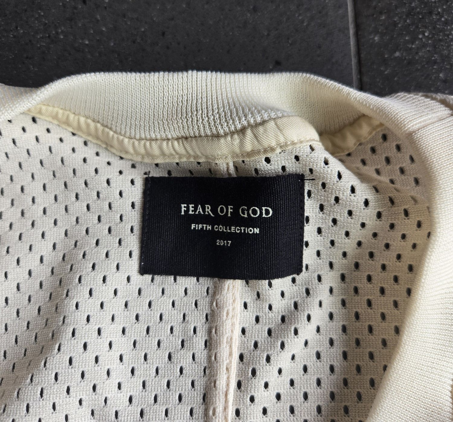 Fear of God Fear of God Fifth Collection Mesh Tank Top Cream | Grailed