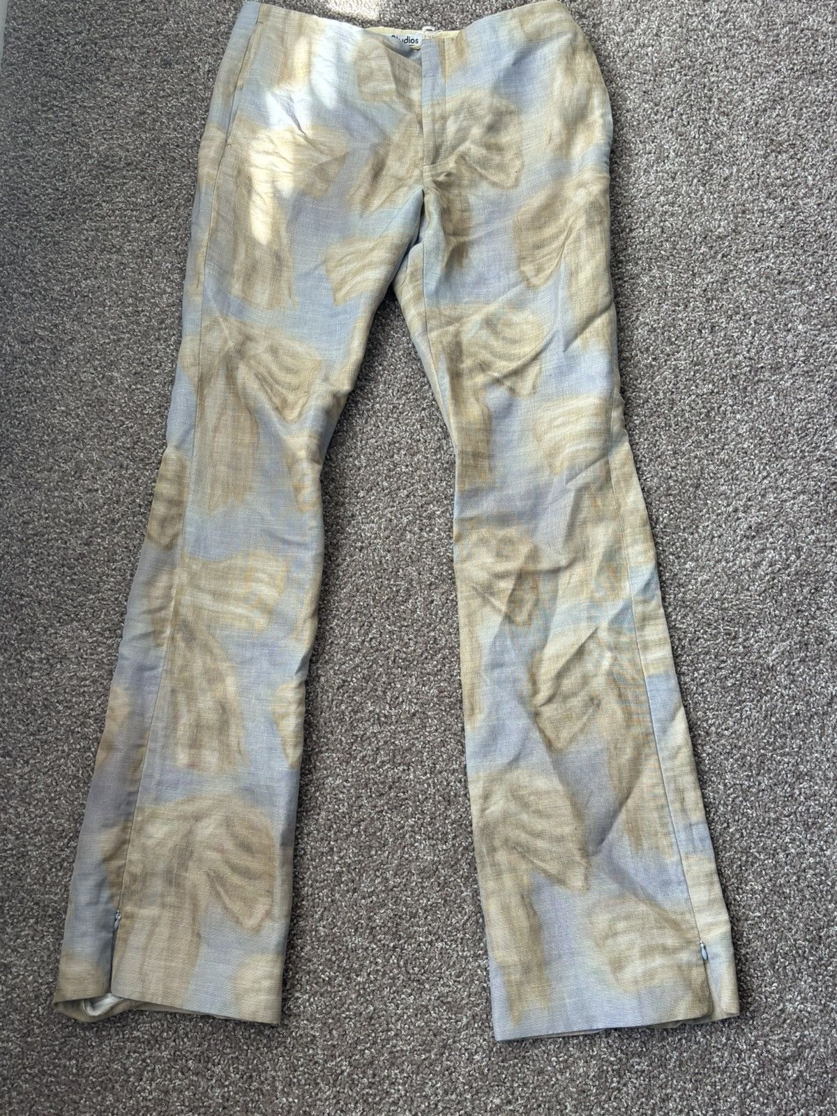 Acne Studios × Designer ACNE STUDIOS Karen Kilimnik Bow Print Pants Size US 31 - 1 Thumbnail