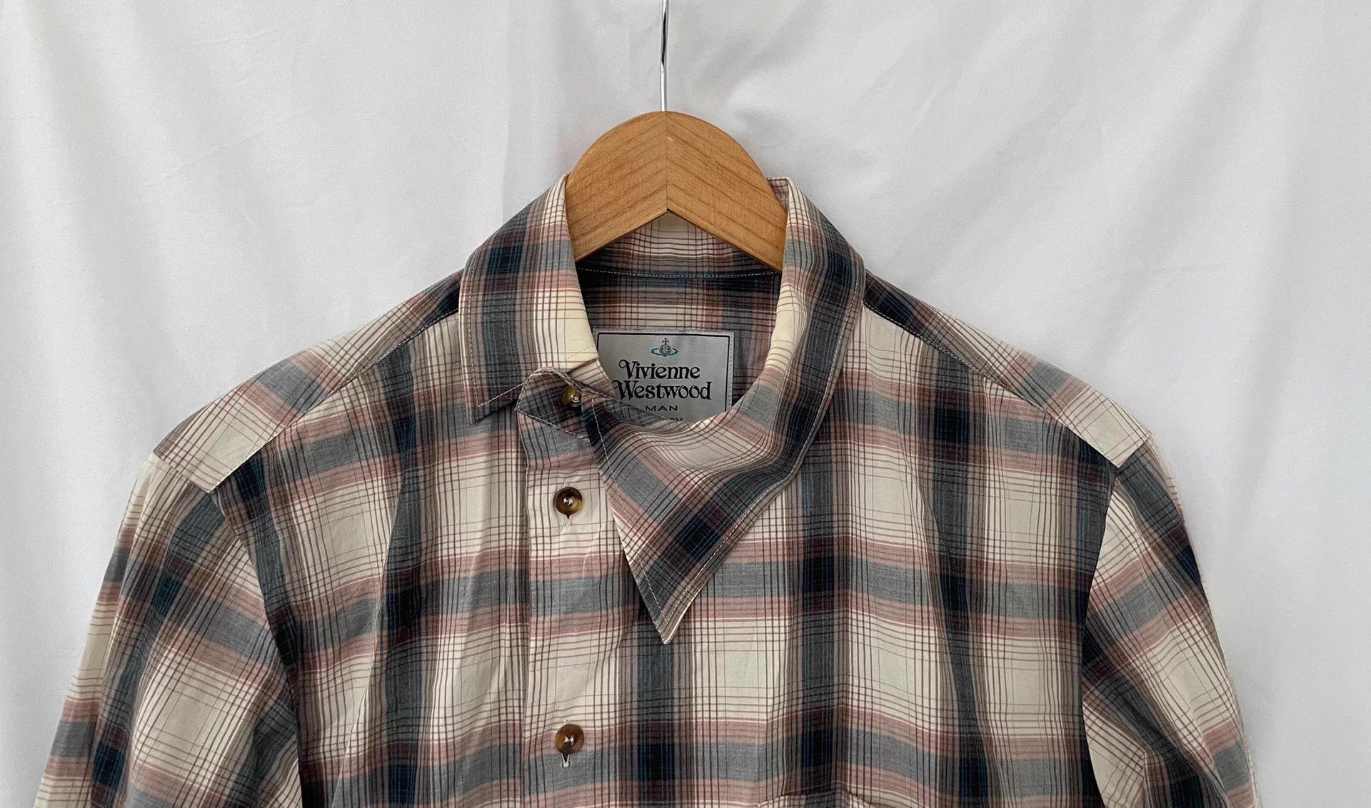 Vivienne Westwood Vivienne Westwood Man Asymmetrical Plaid Shirt Size US M / EU 48-50 / 2 - 4 Thumbnail