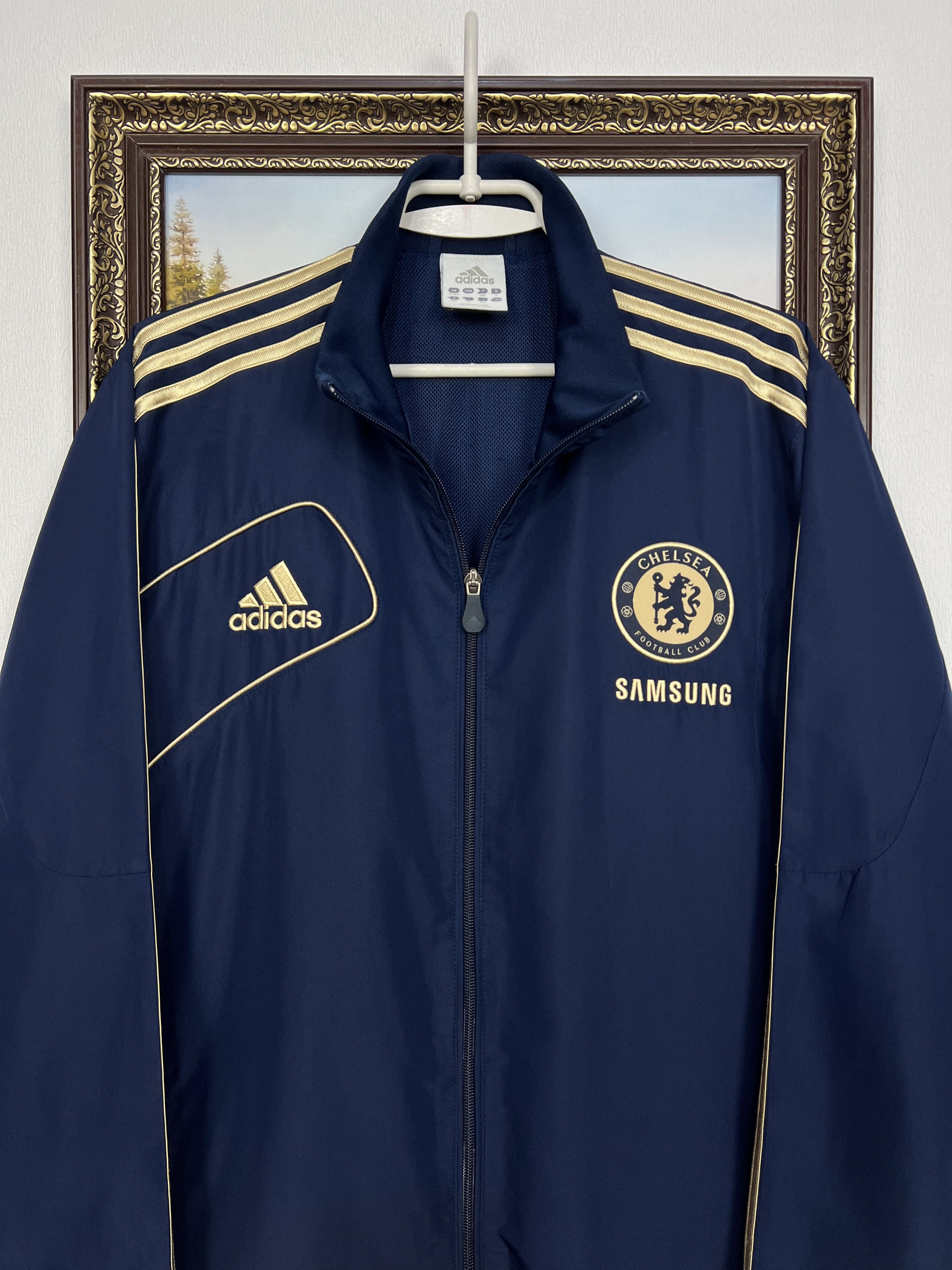 Adidas Vintage Adidas Chelsea Football Jacket Soccer Track Top Zip Size US L / EU 52-54 / 3 - 2 Thumbnail