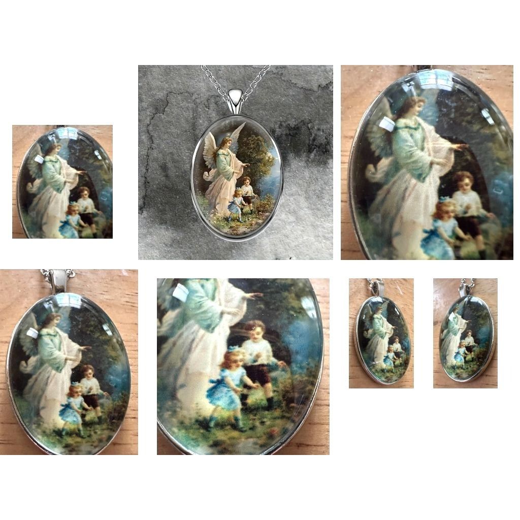Handmade Guardian Angel Protect Children Necklace New Heaven Faith Lo Size ONE SIZE - 12 Thumbnail