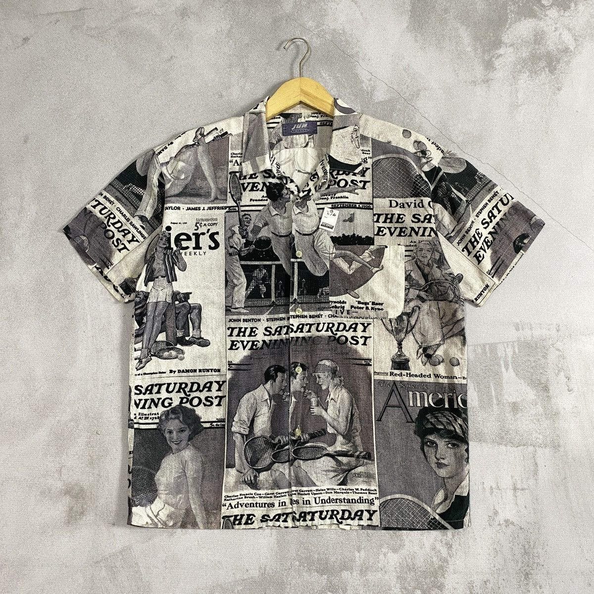 JUN MEN Vintage Jun Men Figures Shirt Size US L / EU 52-54 / 3 - 1 Thumbnail