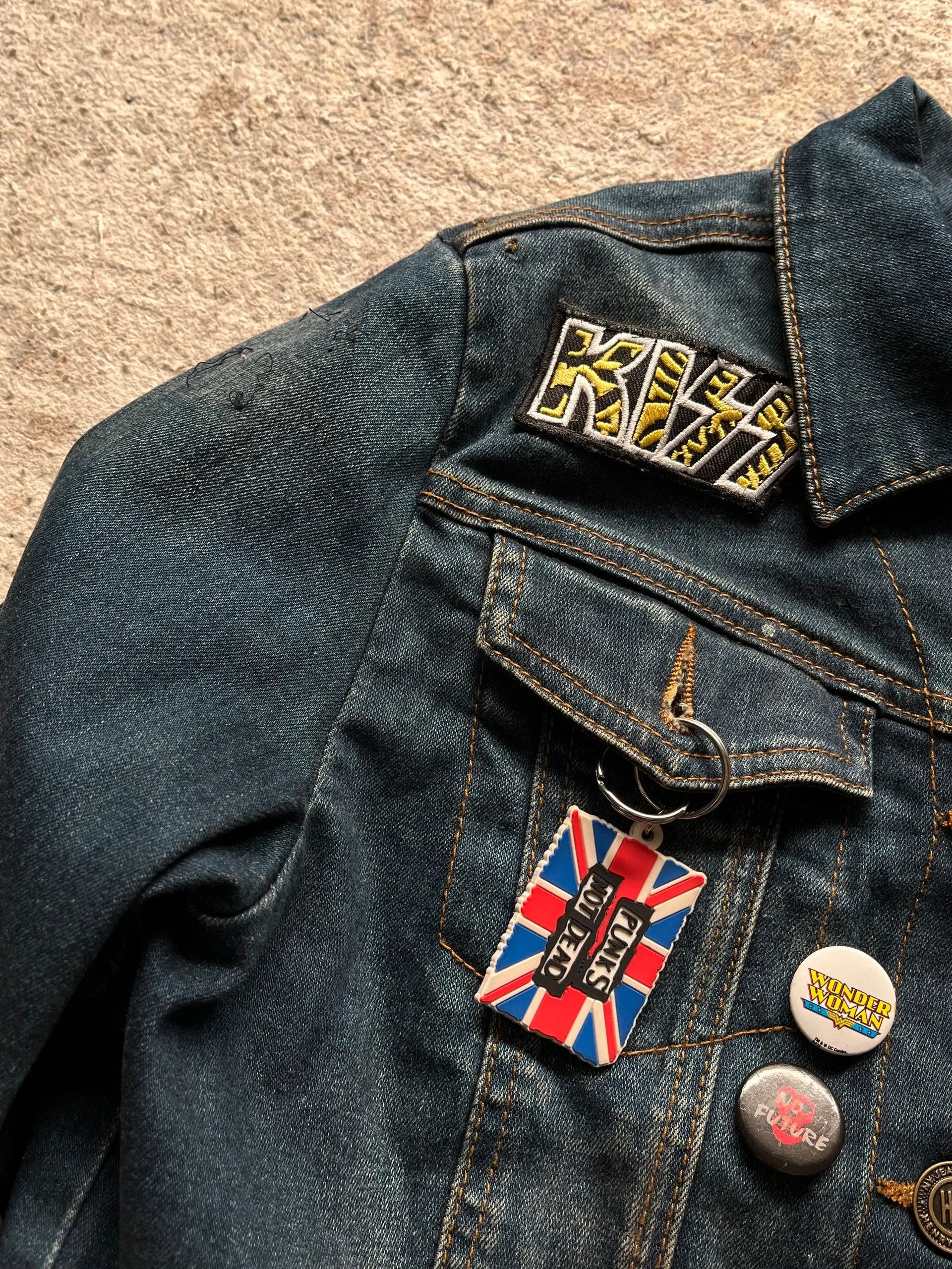 Other HIS Denim Jacket Rock Band Patch Work Sz M Rare Size US M / EU 48-50 / 2 - 11 Thumbnail