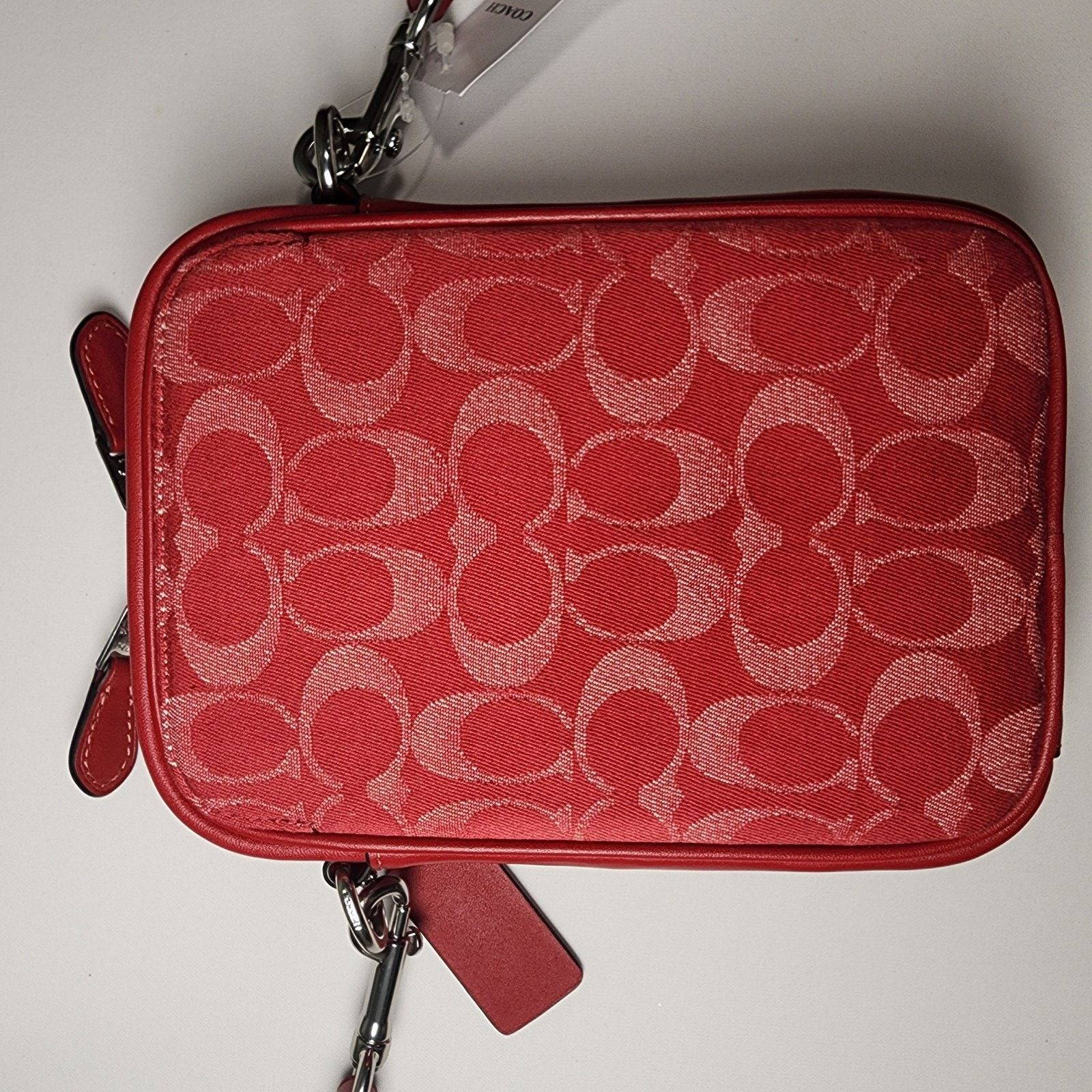 Coach Coach CAJ44 Men's Stanton Crossbody Signature Denim/Ruby Red Size ONE SIZE - 2 Thumbnail